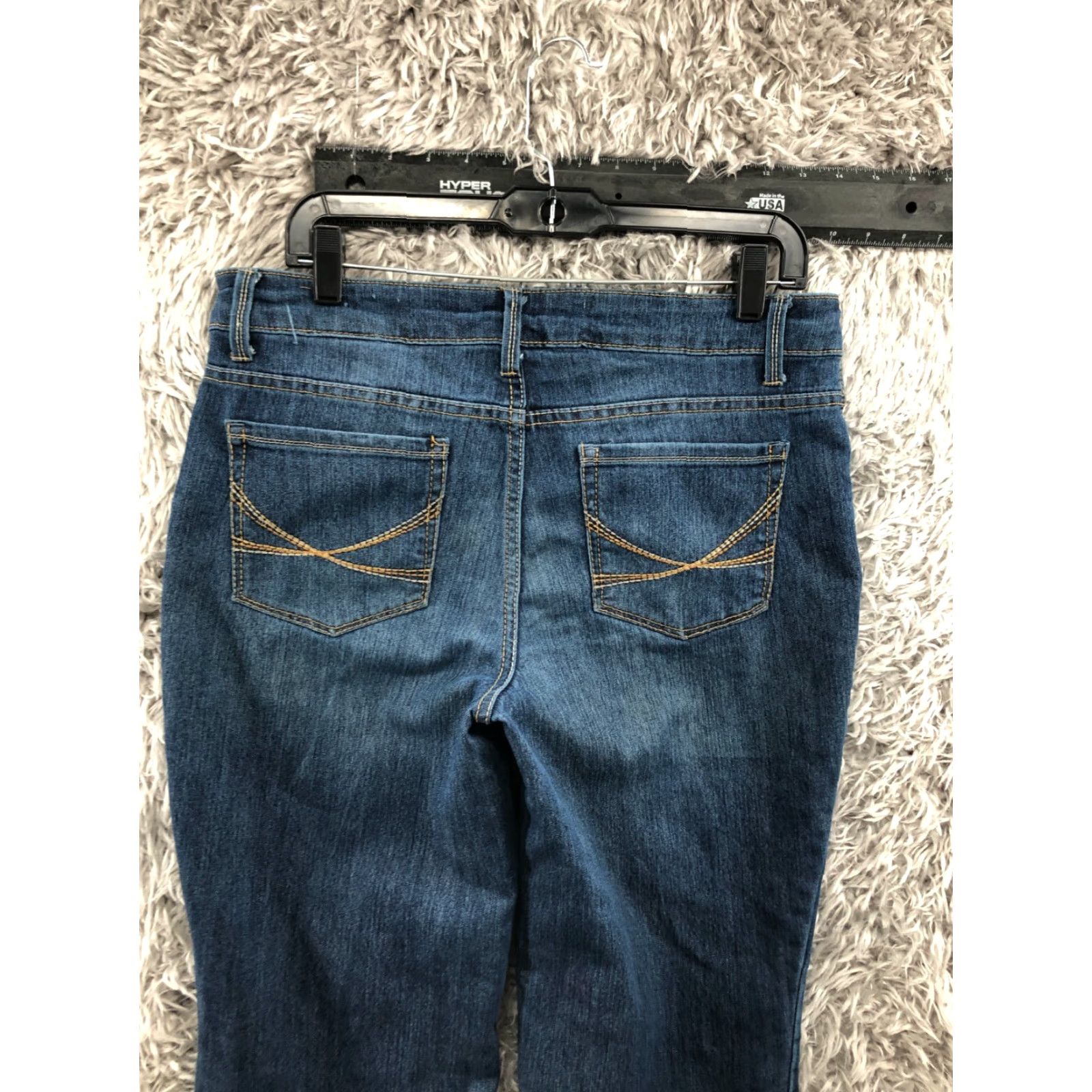 Faded Glory Faded Glory Jeans Bootcut 10 Womens Medium Blue Cotton Denim 5-Pocket Regular Rise Shirt? Size 32" / US 10 / IT 46 - 6 Thumbnail