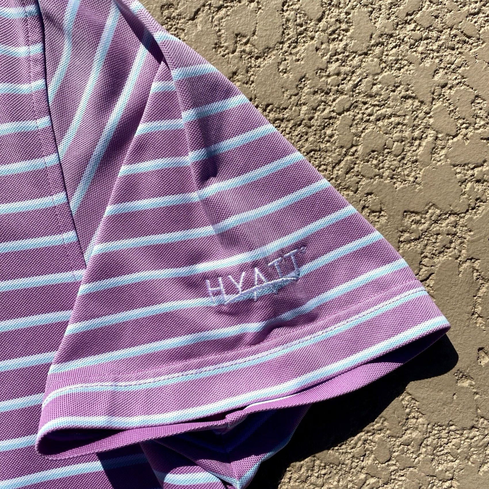 Peter Millar Peter Millar Polo Shirt Mens Medium Purple Blue Stripe Polo Shirt Polo Shirt Men Size US M / EU 48-50 / 2 - 4 Thumbnail
