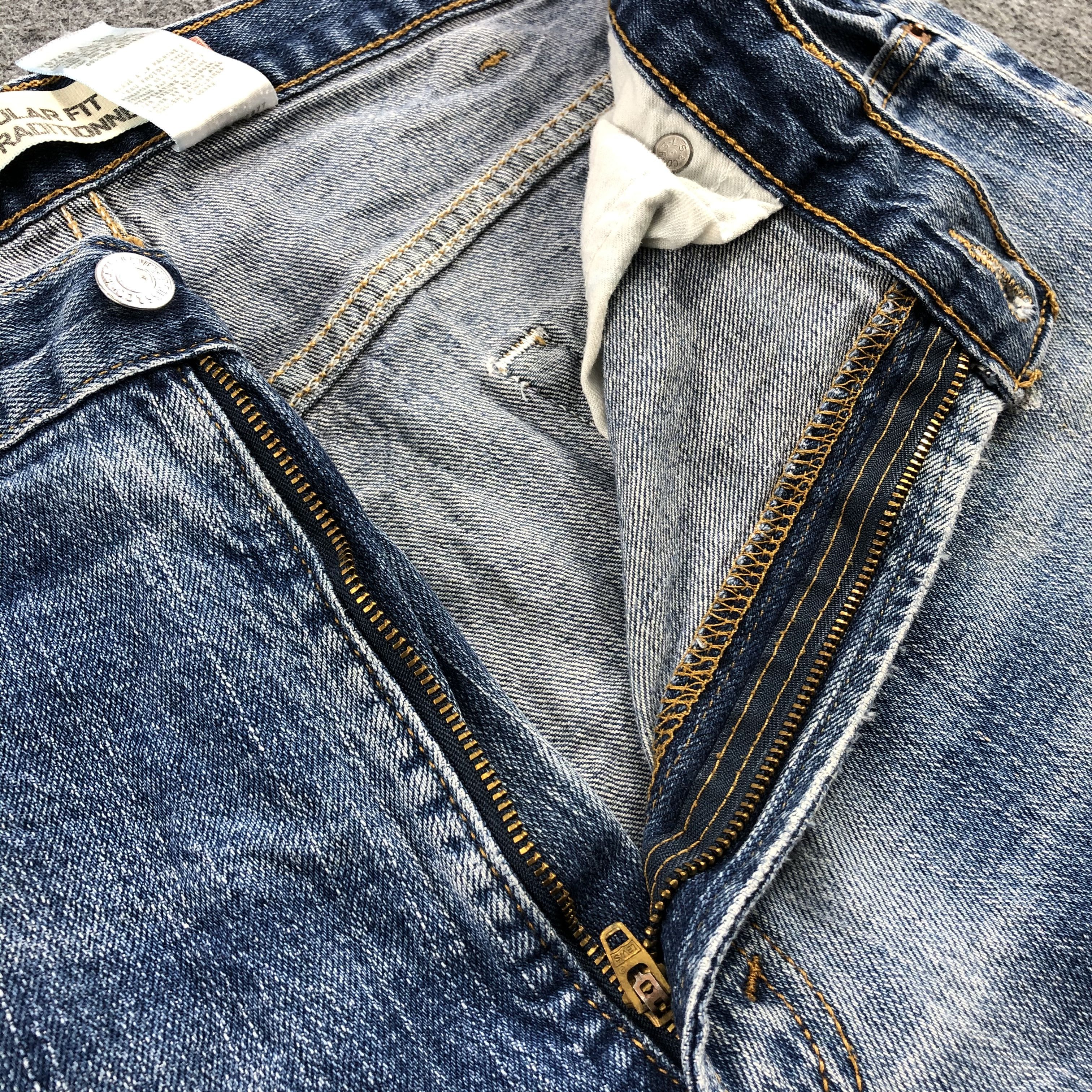 Levi's × Vintage Vintage Distress Levis 505 Jeans-JM1304 Size US 36 / EU 52 - 8 Thumbnail