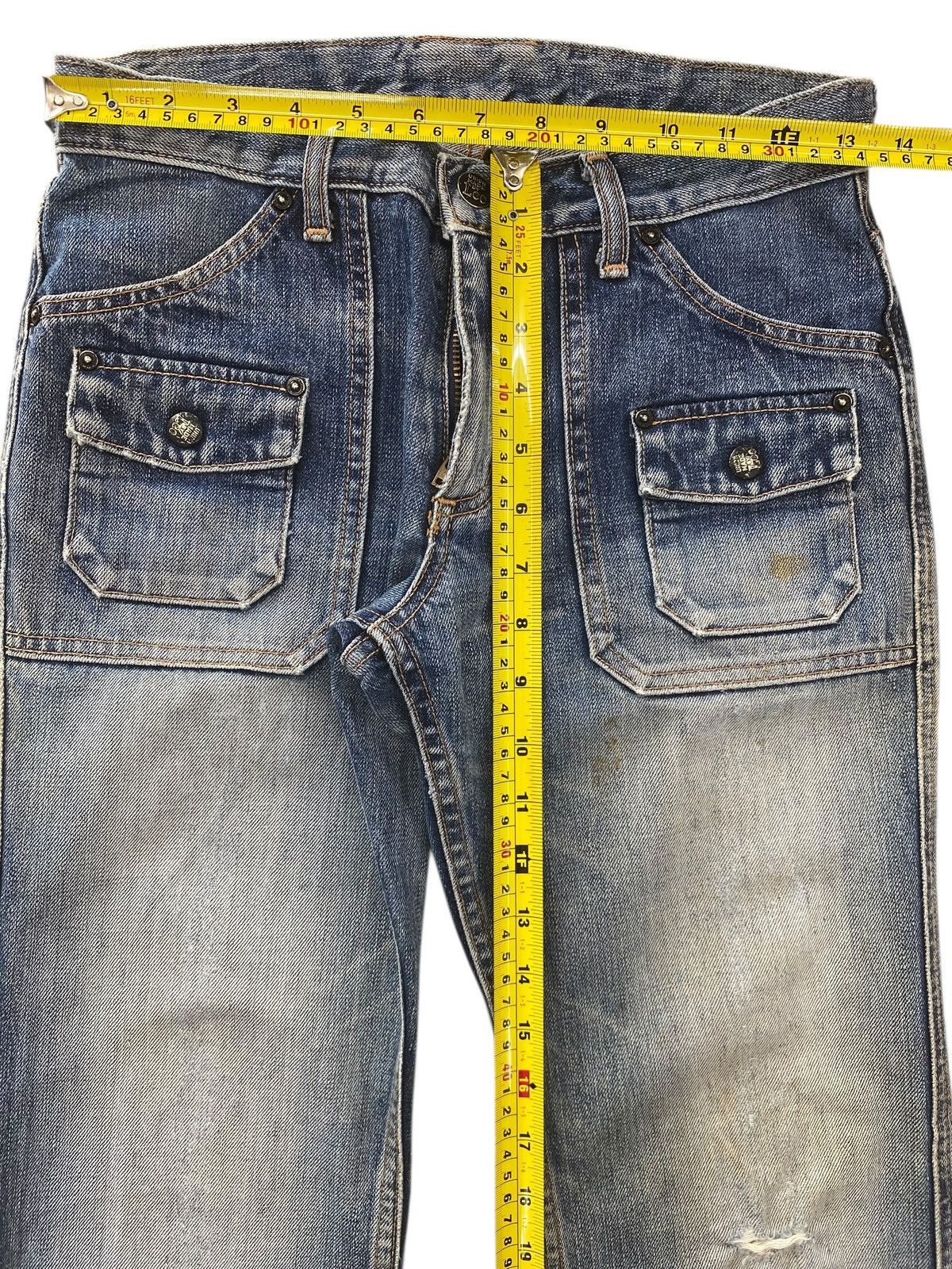 Lee Lee Riders Faded Wash Style Boot Cut Jeans Size US 27 - 6 Thumbnail