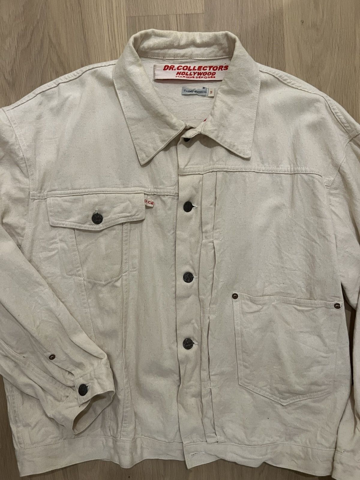 Dr. Collectors Dr. Collectors 2020 Vintage Denim Jacket Tan Off White Size US M / EU 48-50 / 2 - 3 Thumbnail
