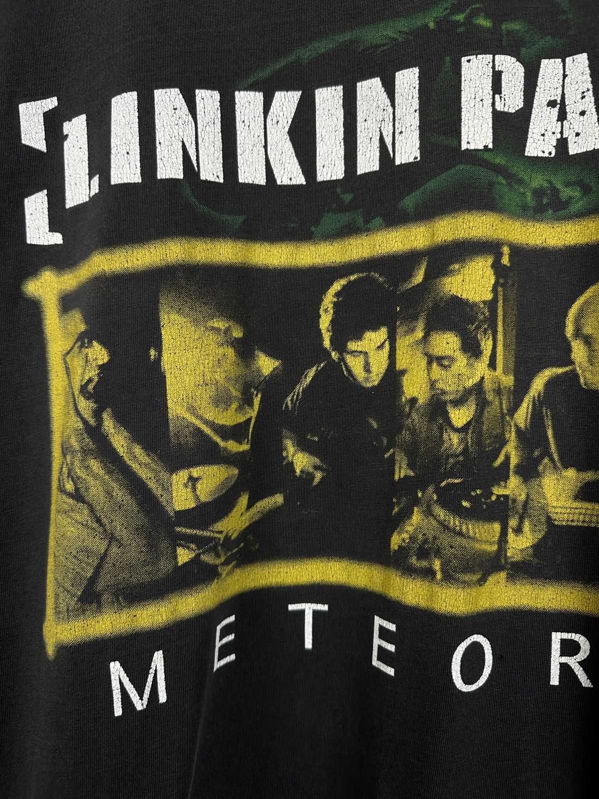 Band Tees Vintage Linkin Park Meteora Faded Black T-Shirt Size US L / EU 52-54 / 3 - 6 Thumbnail