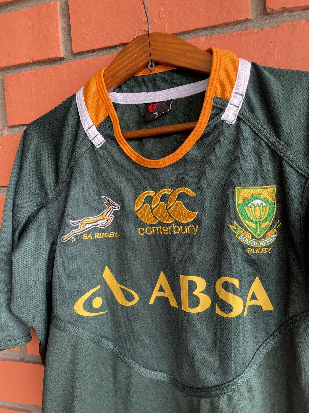 Canterbury of New Zealand Vintage South Africa Canterbury 2011/12 Home Jersey Rugby Size US XL / EU 56 / 4 - 7 Thumbnail