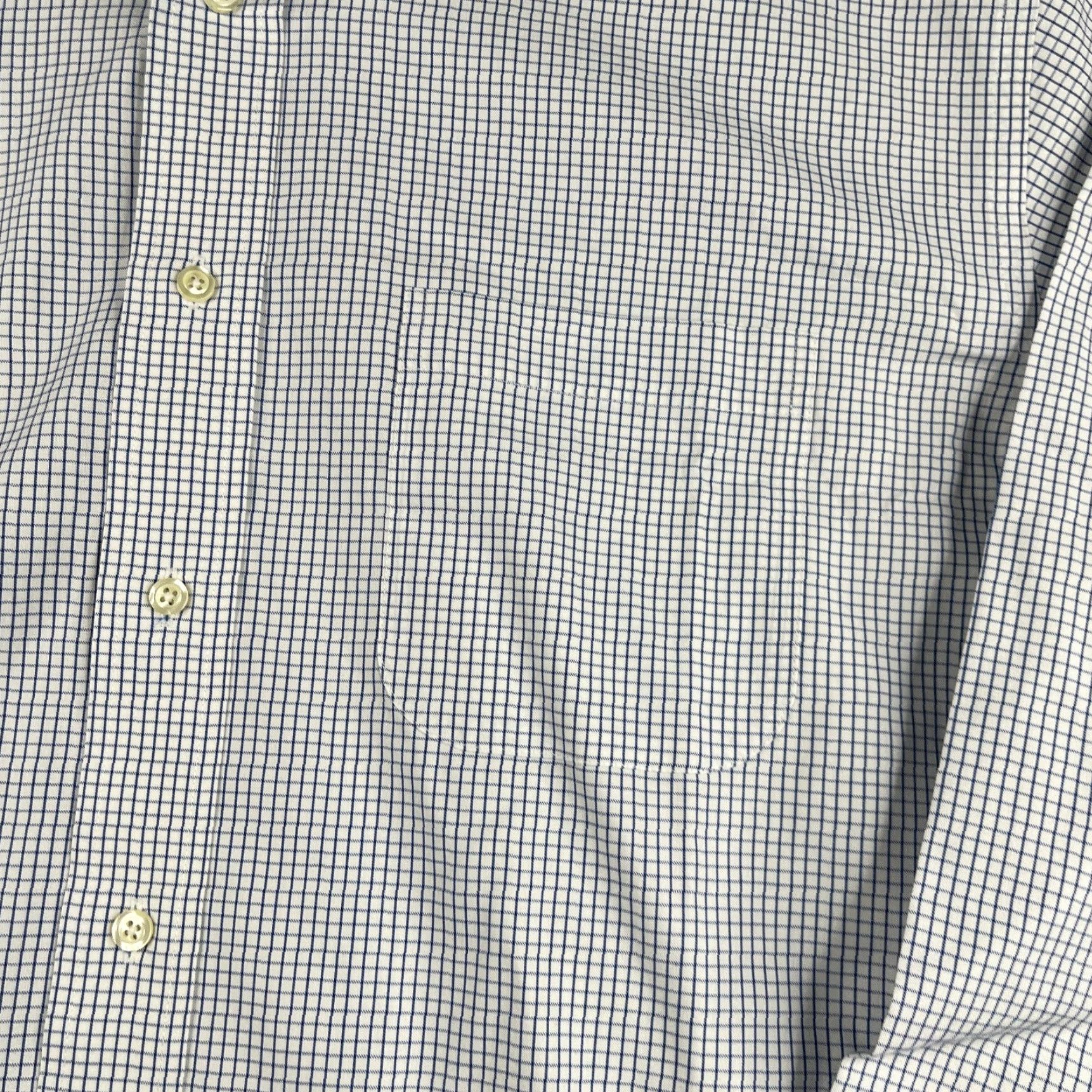 Brooks Brothers Brooks Brothers Shirt 346 17 White Blue Check Casual Button Down Long Sleeve Mens Size US XL / EU 56 / 4 - 3 Thumbnail