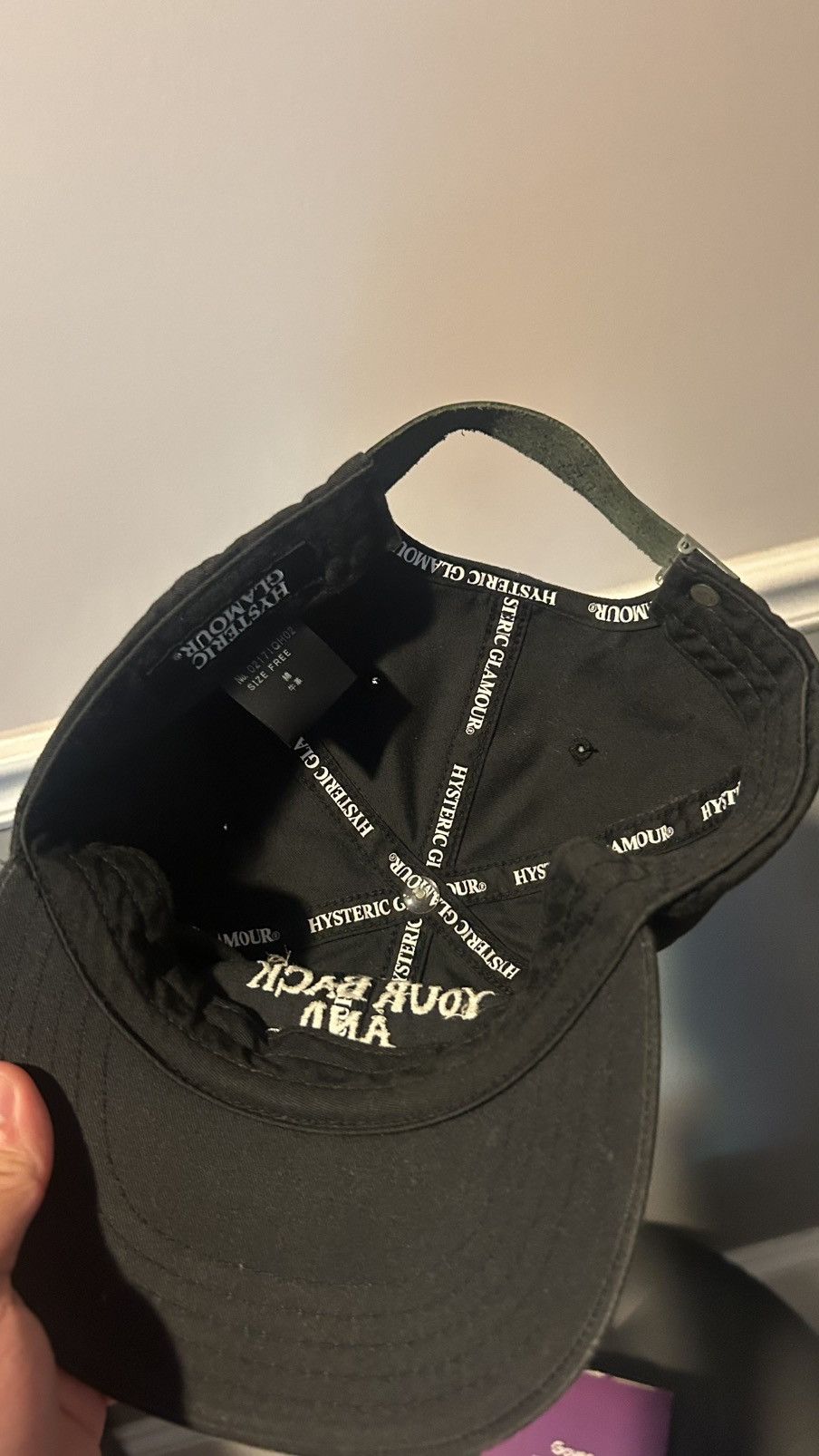 Hysteric Glamour “You Turned Your Back and Walked Way” Cap