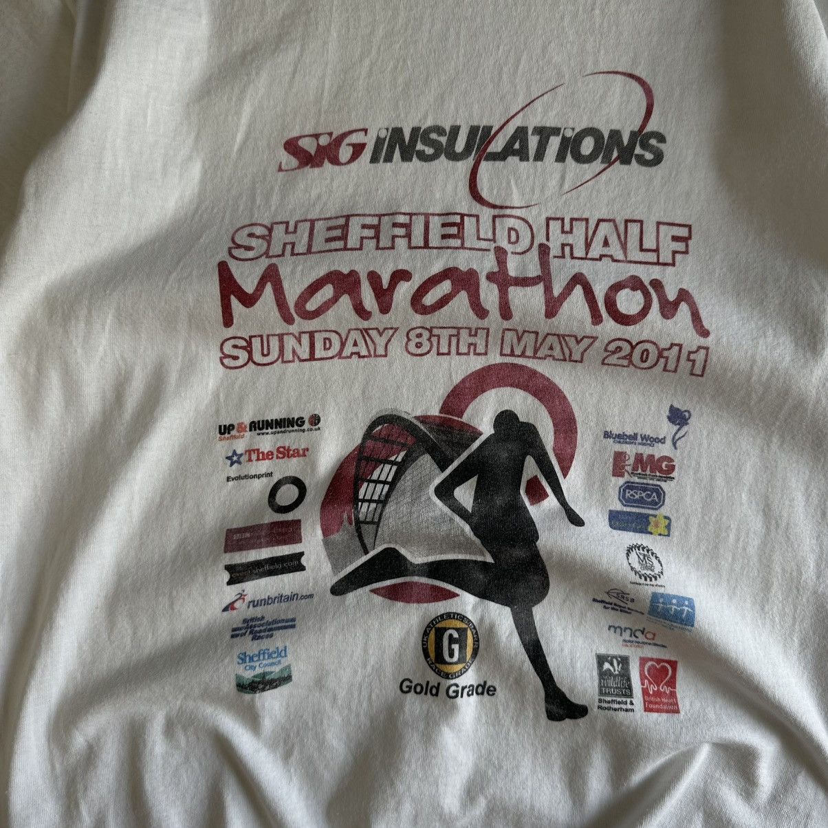 Japanese Brand × Vintage Vintage Sheffield Half Marathon T-shirts Sunday 2011 Y2K Run Size US L / EU 52-54 / 3 - 6 Thumbnail