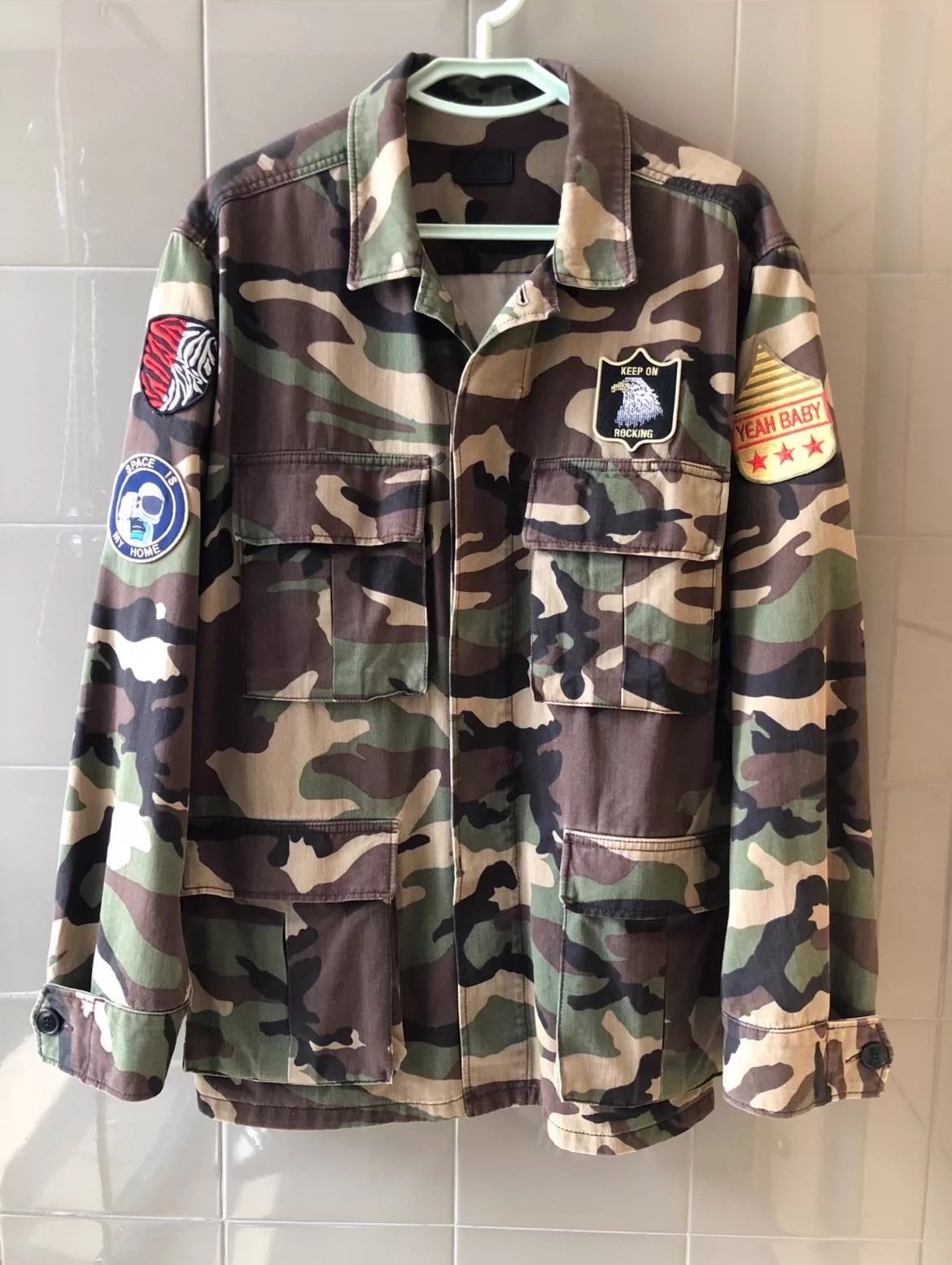 Saint Laurent Paris Saint Laurent Paris Camouflage jacket Size US L / EU 52-54 / 3 - 1 Thumbnail