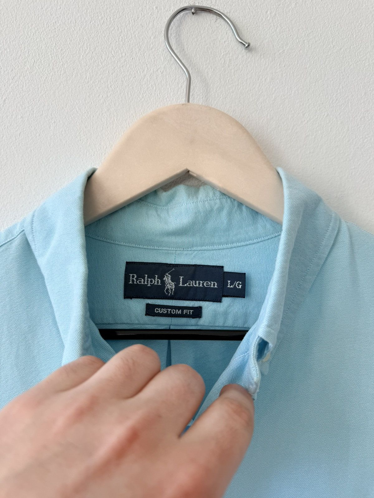 Polo Ralph Lauren Polo Ralph Lauren Light Blue Oxford Cotton Shirt Size L Size US L / EU 52-54 / 3 - 7 Thumbnail