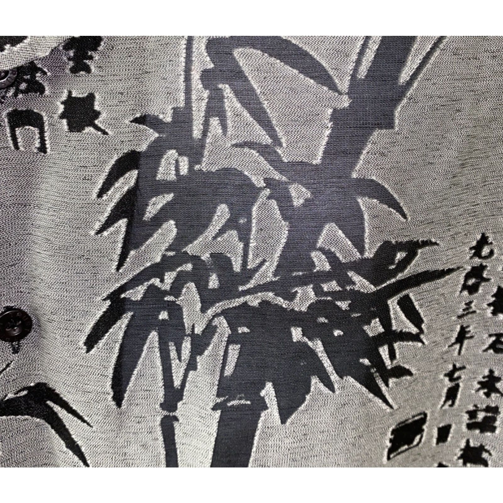 Vintage Trust Corture Collection Shirt Mens XL Gray Textured Tree Print Button-Up Size US XL / EU 56 / 4 - 4 Thumbnail