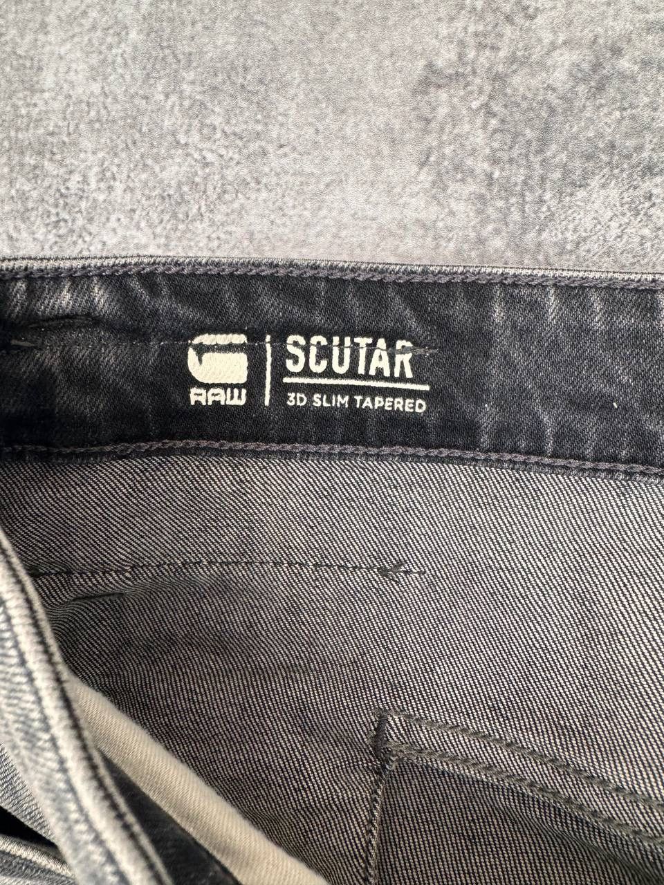 G-Star G-Star Raw Scutar 3D Slim Tapered Men Grey Denim Jeans Pants Size US 32 / EU 48 - 8 Thumbnail