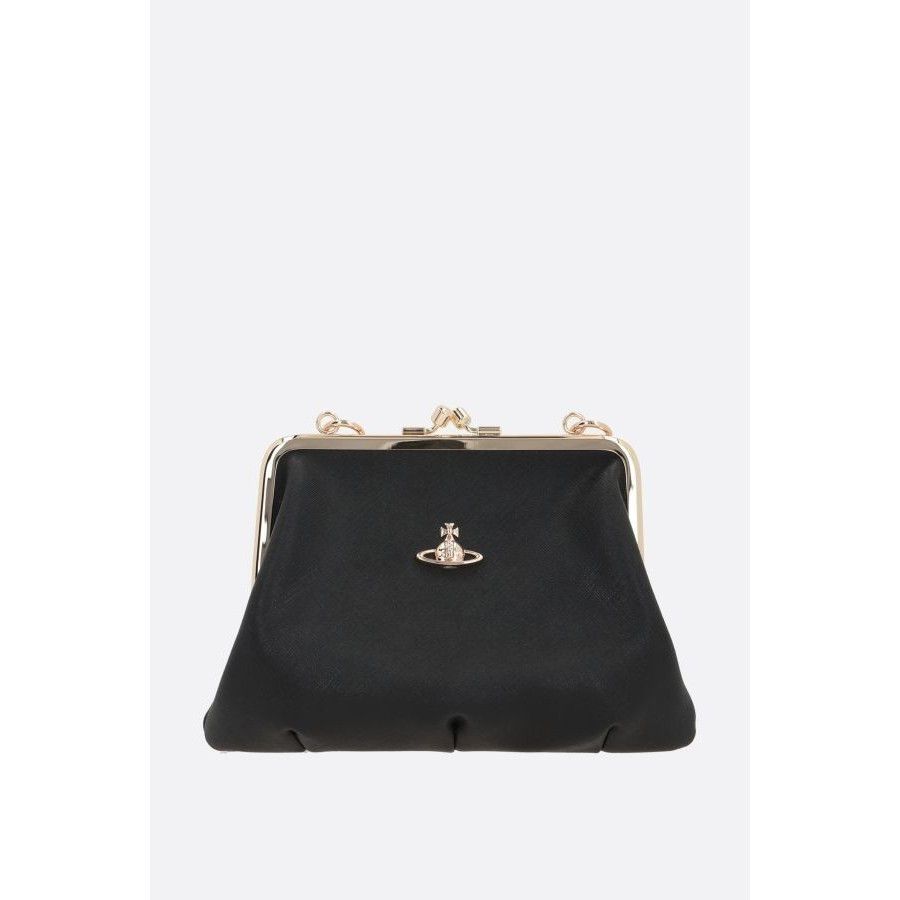 Vivienne Westwood VIVIENNE WESTWOOD Granny Frame Black Leather Bag New & Authe Size ONE SIZE - 1 Thumbnail