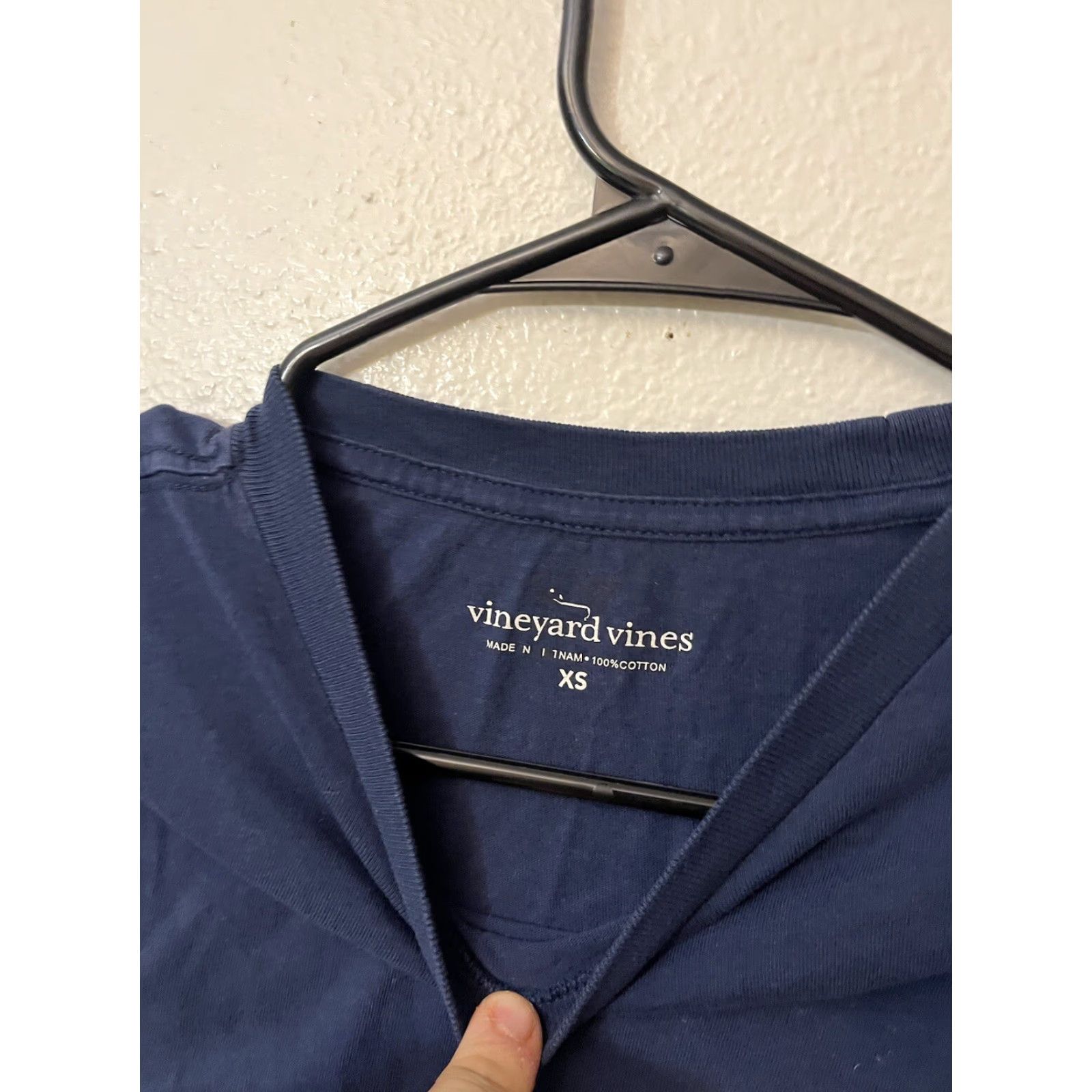 Vineyard Vines Vineyard Vines T Shirt Mens XS Light Navy Blue Whale Pocket Short Sleeve Distres Size US XS / EU 42 / 0 - 3 Thumbnail