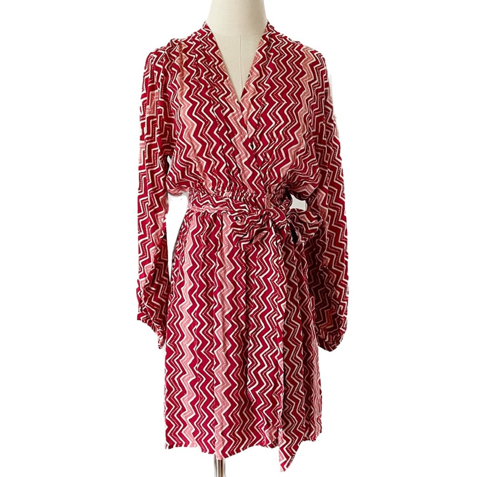 Natalie Martin Natalie Martin Nico L/S Mini batik long sleeve wrap dress M Size M / US 6-8 / IT 42-44 - 4 Thumbnail