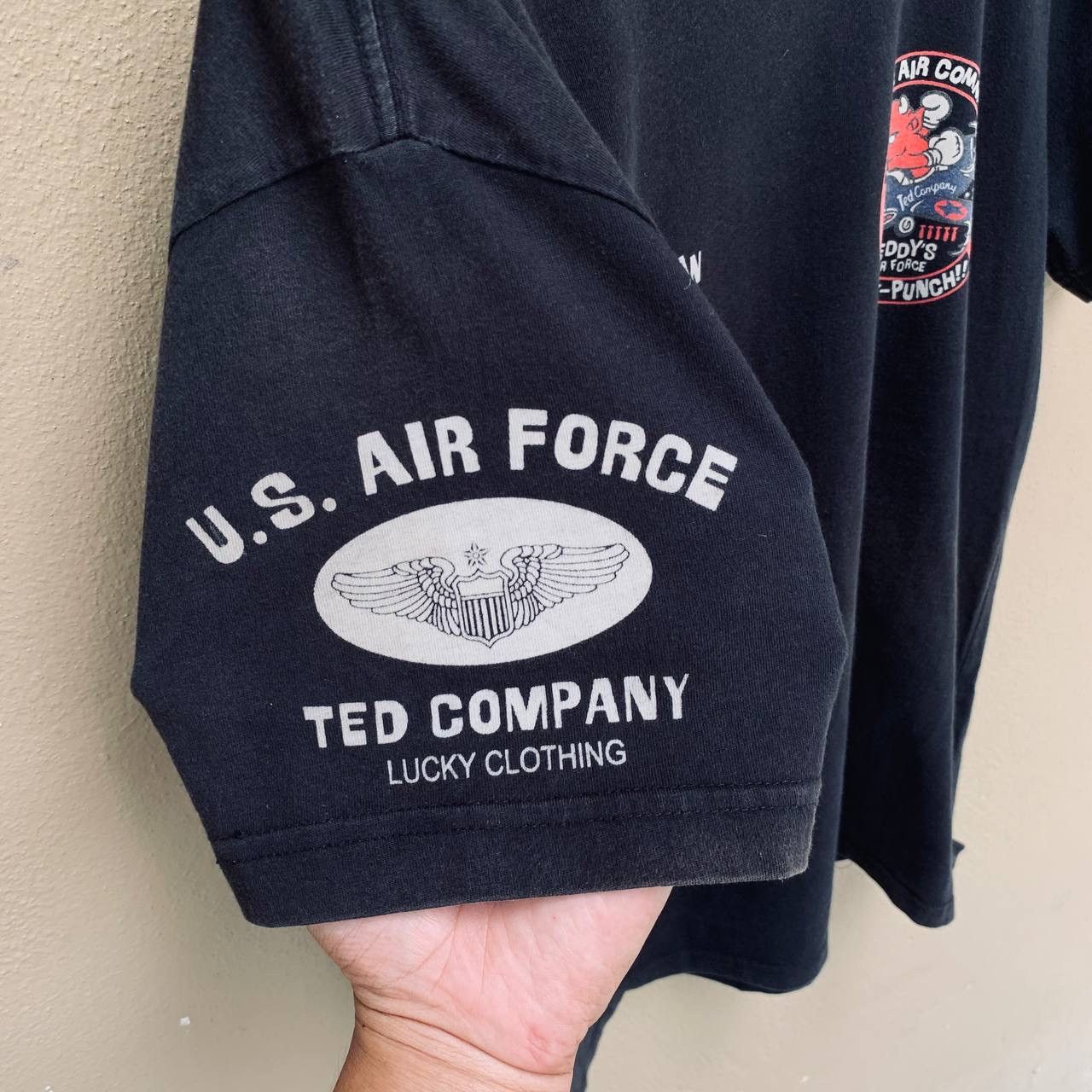 Tedman Rare Sunfaded Vintage Ted Company ‘Red Devil Airman’ Tees Size US XL / EU 56 / 4 - 6 Thumbnail