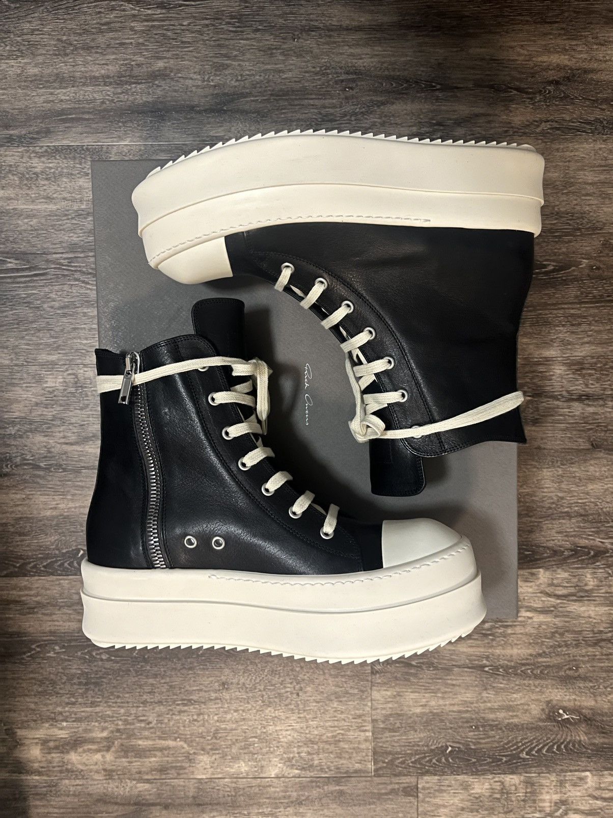 Rick Owens Rick Owens Mega Bumper Leather Ramones | Grailed