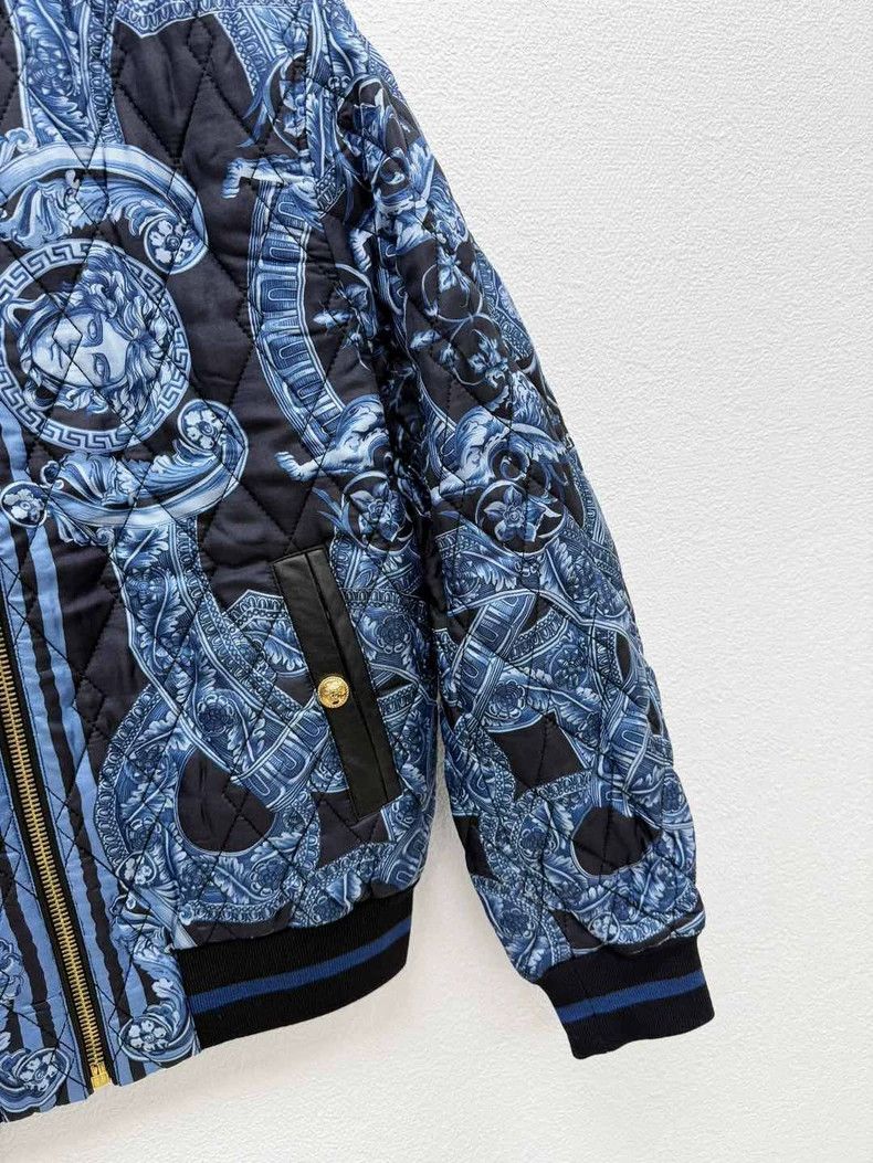 Versace Versace Mulberry silk cotton jacket Size US L / EU 52-54 / 3 - 3 Thumbnail
