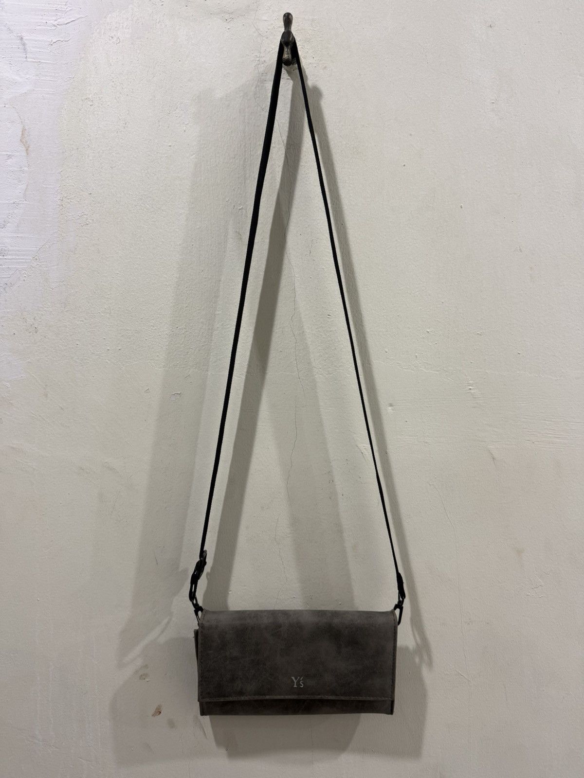 Y's VTG Y’s Yohji Grey Suede Wallet+Sling Bag Size ONE SIZE - 2 Thumbnail