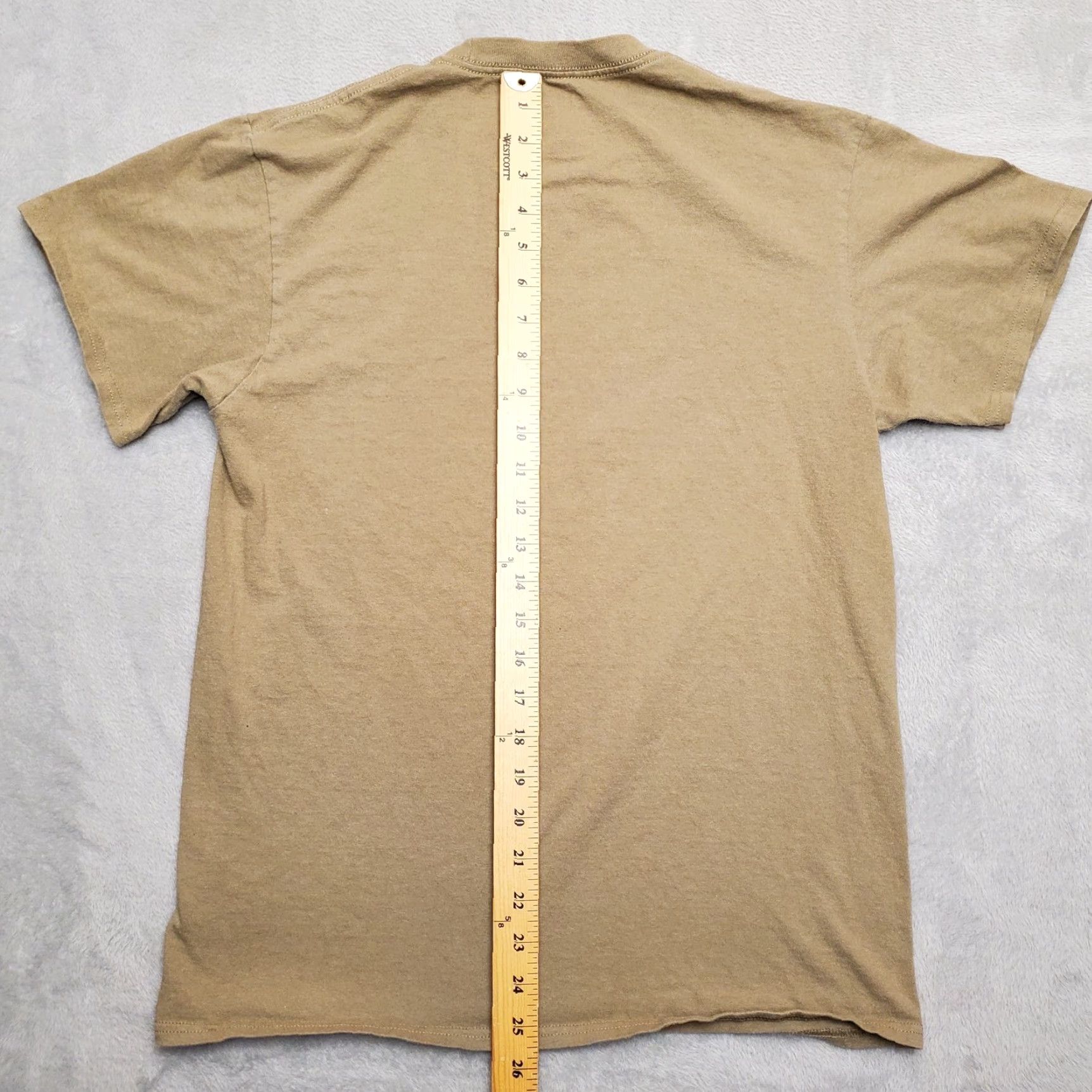 Vintage VINTAGE/Columbia Shirt Mens Medium Beige Bear Short Sleeve 100% Cotton Crewneck Outdoor Size US M / EU 48-50 / 2 - 5 Thumbnail