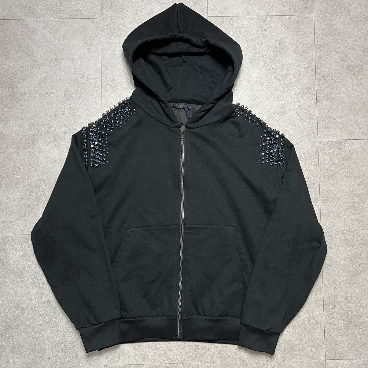 Prada Prada Runway Crystal Zip Up Sweatshirt | Grailed