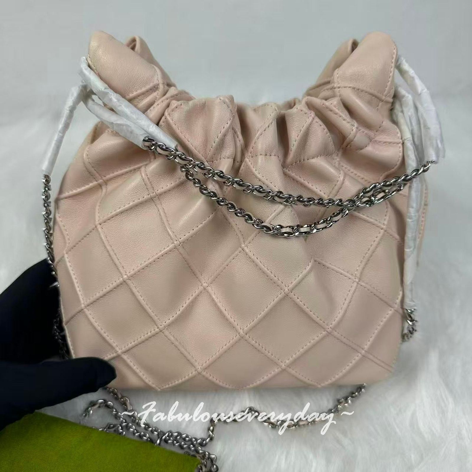 Tory Burch Tory Burch Mini Fleming Soft Hobo Chain Strap Leather/ Pink Size ONE SIZE - 2 Thumbnail