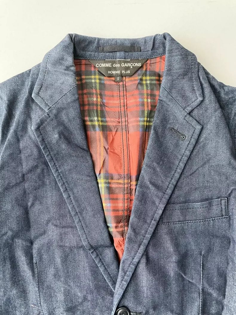 Comme des Garcons Comme Des Garcons 14SS Double Denim Check Jacket 2504-Nexta Size US S / EU 44-46 / 1 - 2 Thumbnail