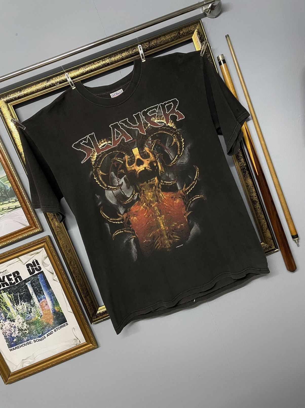 Band Tees Vintag 2000 Original Slayer Sunfaded Diabolus In Musica Tee Size US L / EU 52-54 / 3 - 2 Thumbnail
