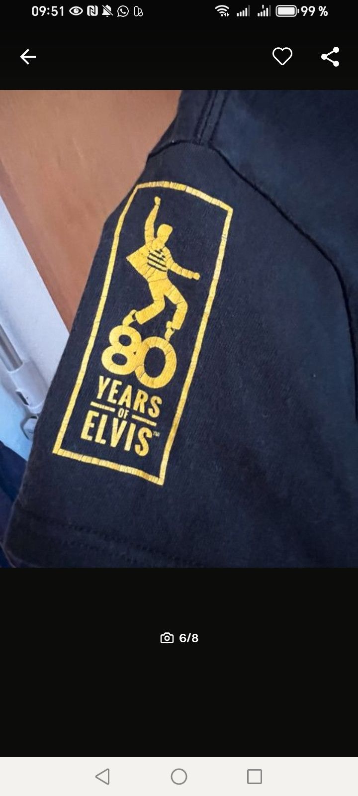 Hard Rock Cafe Las Vegas Hard rock café Elvis Presley 80 vintage Size US S / EU 44-46 / 1 - 5 Thumbnail
