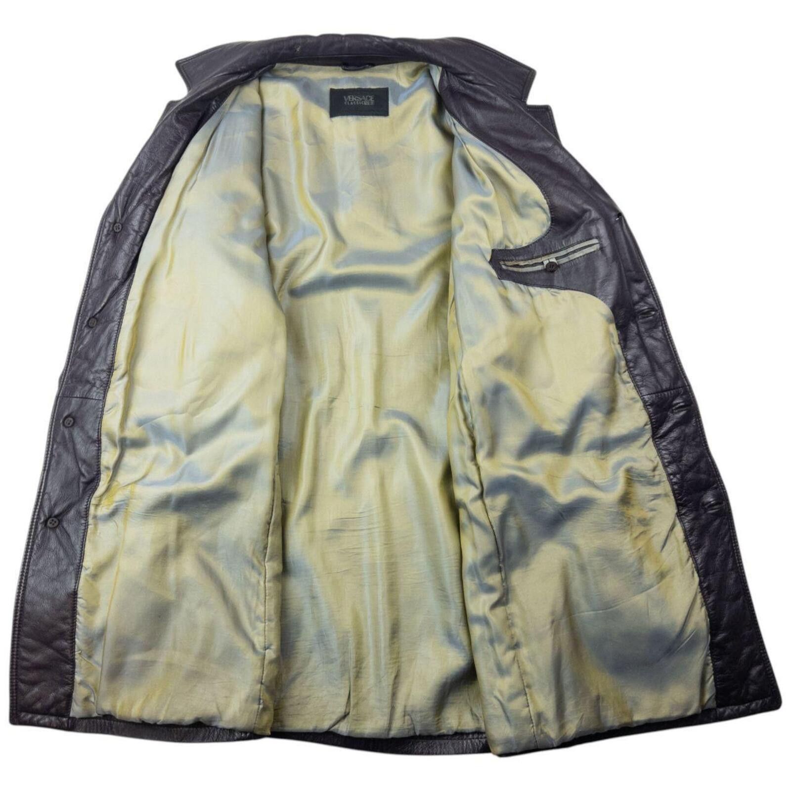 Versace Vintage 2000s Versace Classic V2 Leather Jacket Size XXL Size US XXL / EU 58 / 5 - 2 Thumbnail