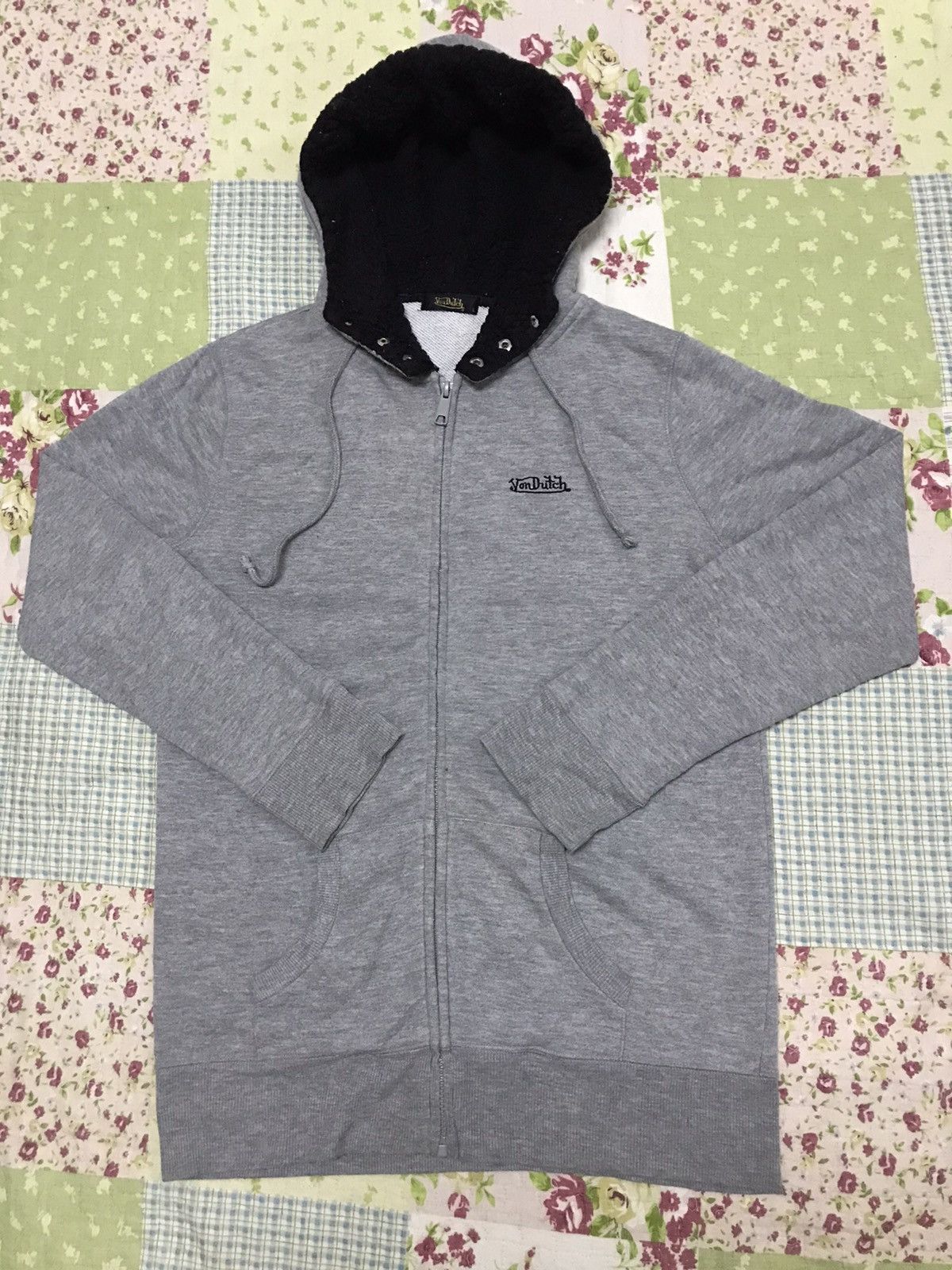 Vintage × Von Dutch Von Dutch Zipper Hoodie Size M / US 6-8 / IT 42-44 - 2 Thumbnail