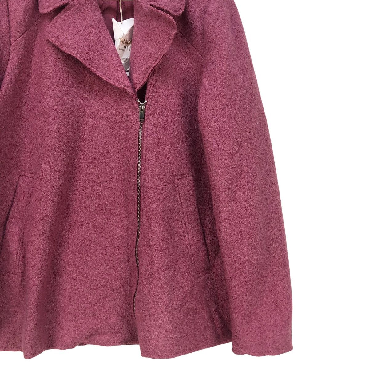 Aran Isles Knitwear Zara Trafaluc Double Collar Faded Jacket Size M / US 6-8 / IT 42-44 - 5 Thumbnail