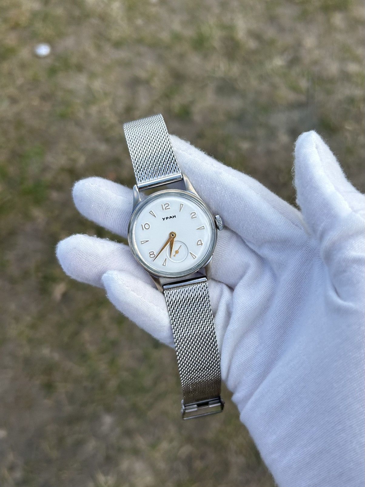 Vintage Vintage Watch Uran USSR Soviet Mechanical Retro 1970s Size ONE SIZE - 21 Thumbnail