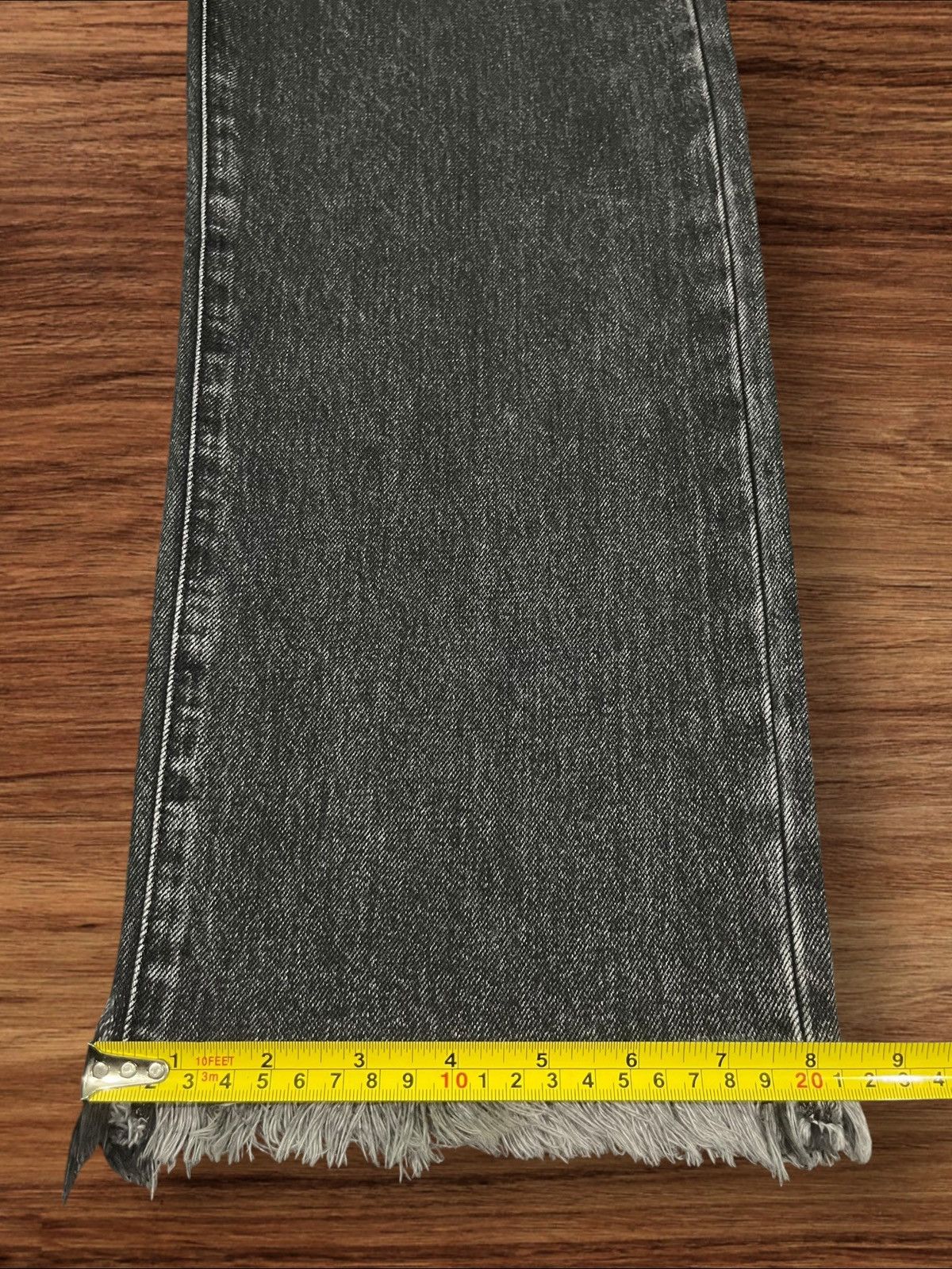 MOUSSY Vintage Moussy High Rise Distressed Frayed Leg Straight Jean Size 27" / US 4 / IT 40 - 14 Thumbnail