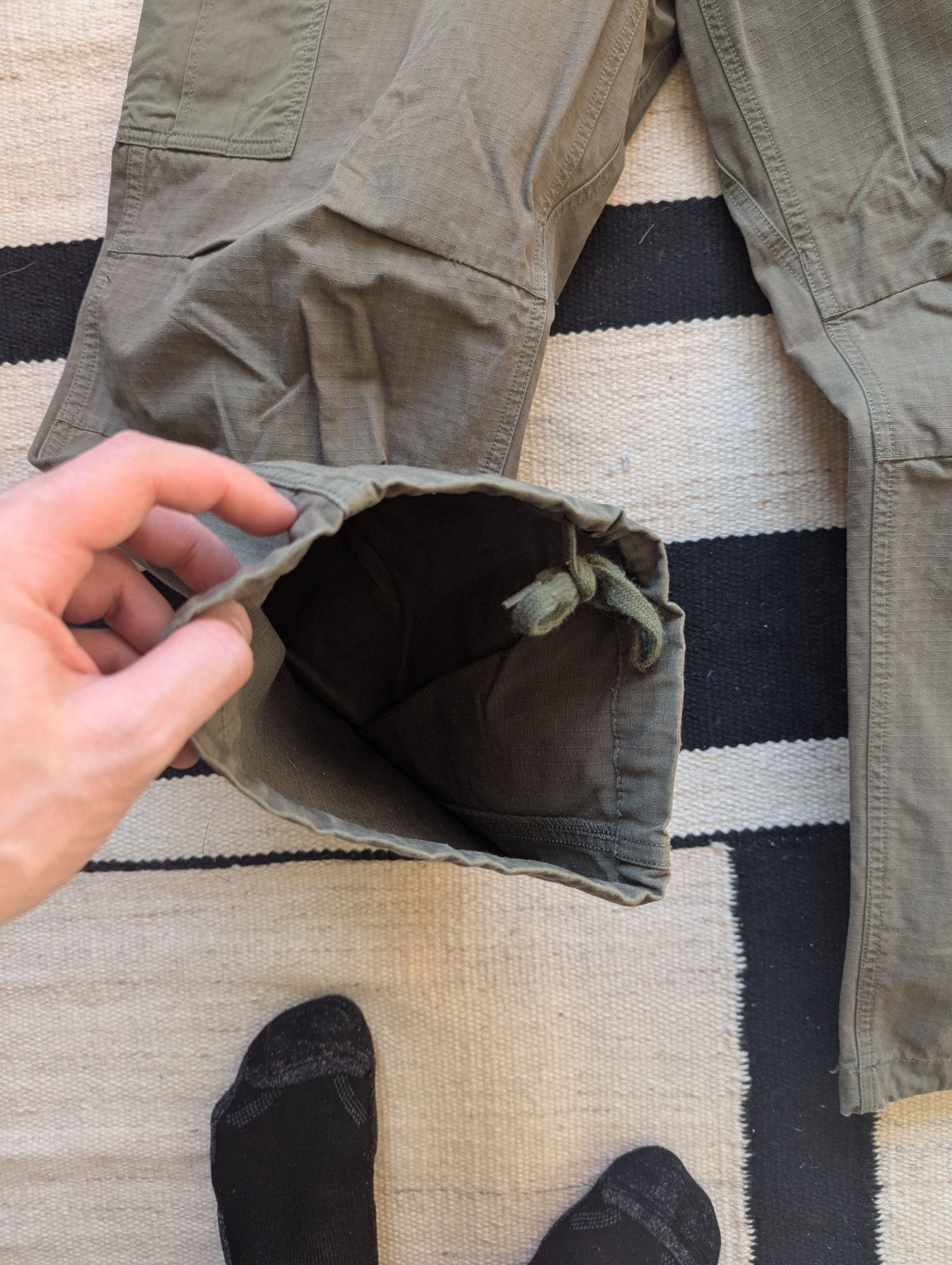 Nanamica Nanamica olive green cordura Cargo pants Size US 32 / EU 48 - 8 Thumbnail