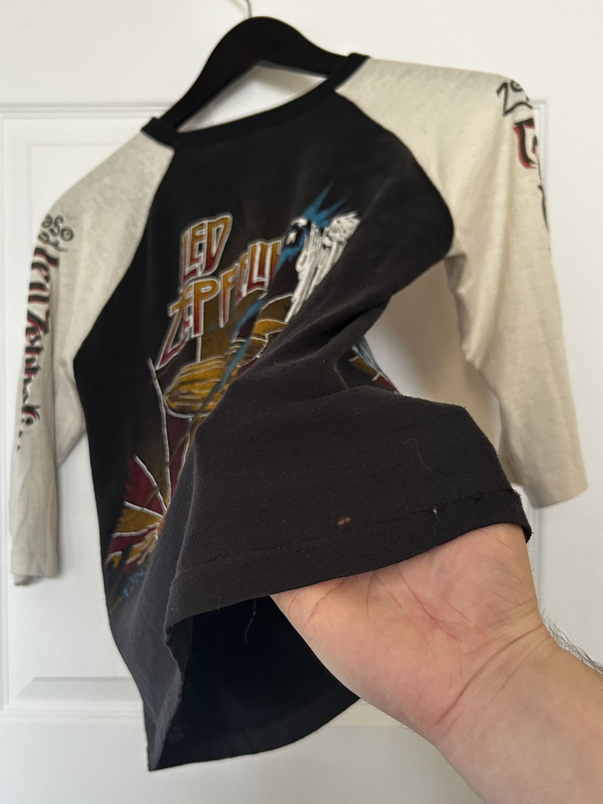 Vintage Vintage 1970’s Led Zeppelin Raglan Size US M / EU 48-50 / 2 - 10 Thumbnail