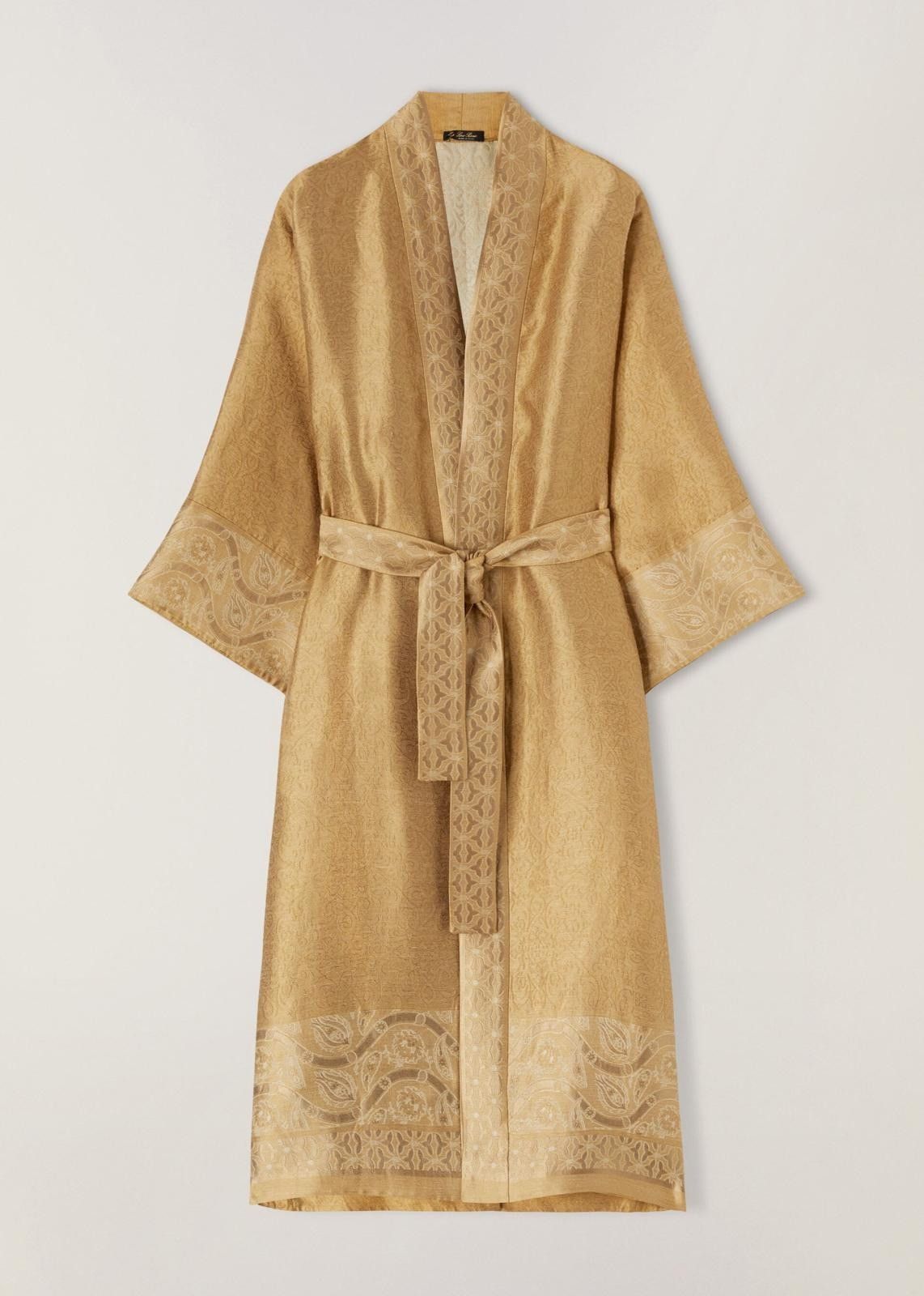 Loro Piana o1srvl11e0525 FAN0136 Silk/Linen Kasey Coat in Golden Size XS / US 0-2 / IT 36-38 - 1 Thumbnail