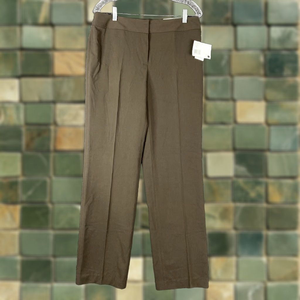 Liz Claiborne Liz Claiborne Audra Dress Pants Brown Women's 10 Size 32" / US 10 / IT 46 - 1 Thumbnail