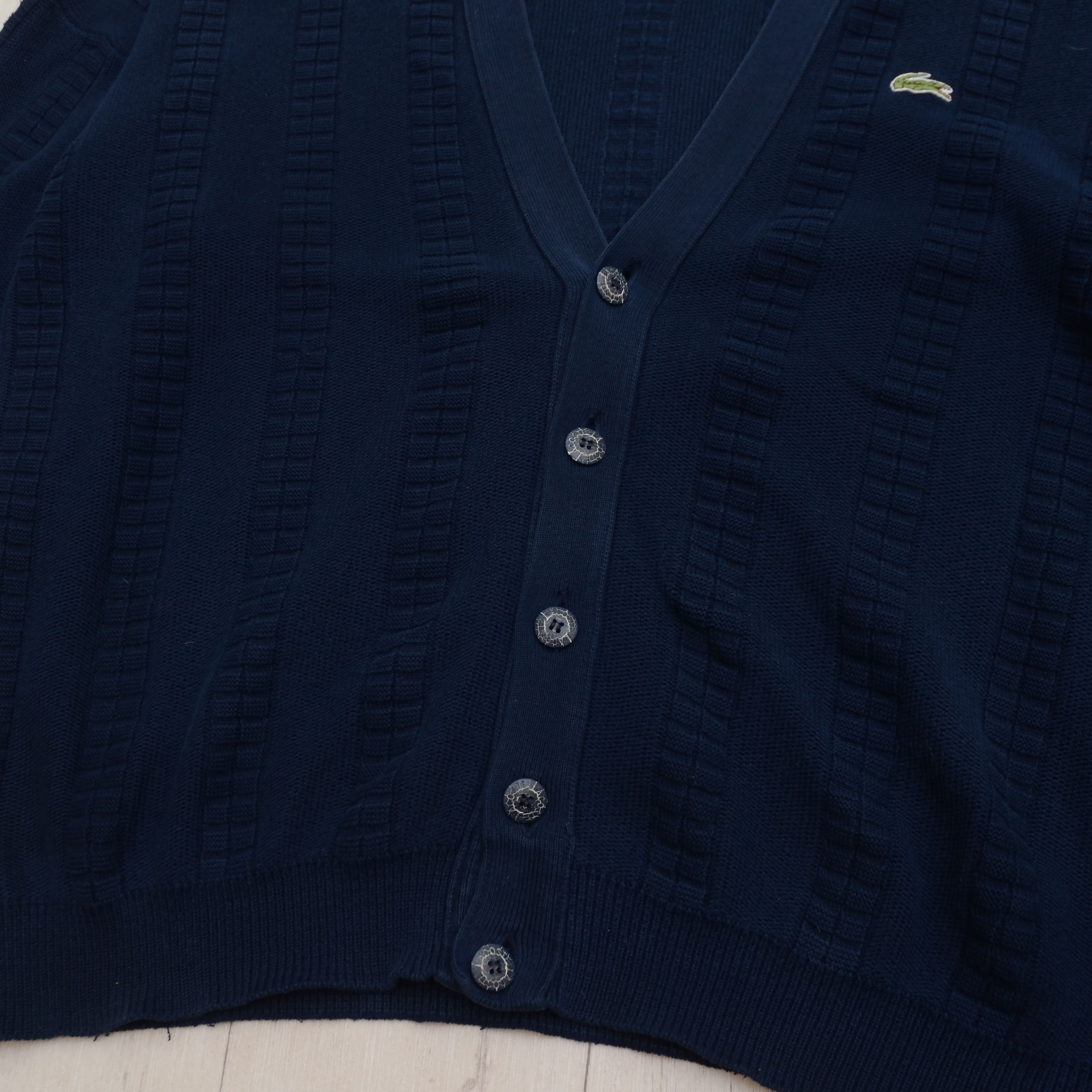 Lacoste 🔥90's Lacoste Cardigan Y2L Knit Retro Boxy Sweater Vintage Size US XL / EU 56 / 4 - 5 Thumbnail