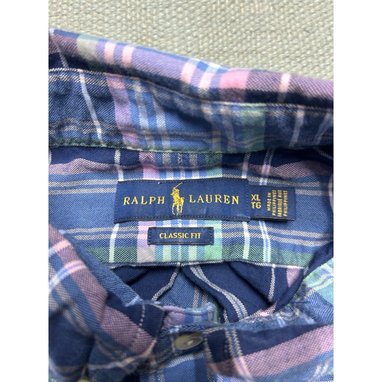 Ralph Lauren Ralph Lauren classic fit dress shirt long sleeve plaid button cotton men’s XL Shirt Mens XL Multicolor Plaid Button-Up Size 46R - 4 Thumbnail