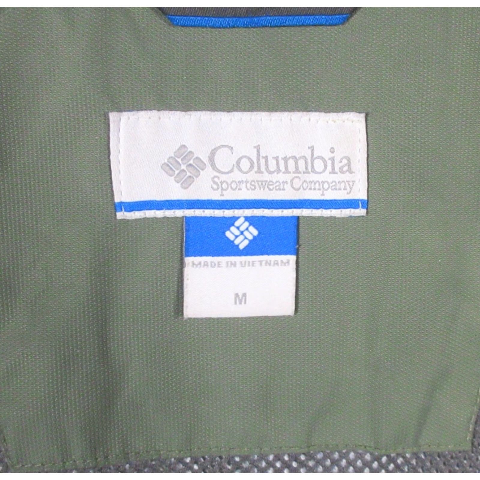 Vintage Columbia Women's Jacket Hooded Windbreaker Parka Zip Pockets Green Nylon Softshell Water Resistant Mid-Length Regular Fit Size M / US 6-8 / IT 42-44 - 3 Thumbnail