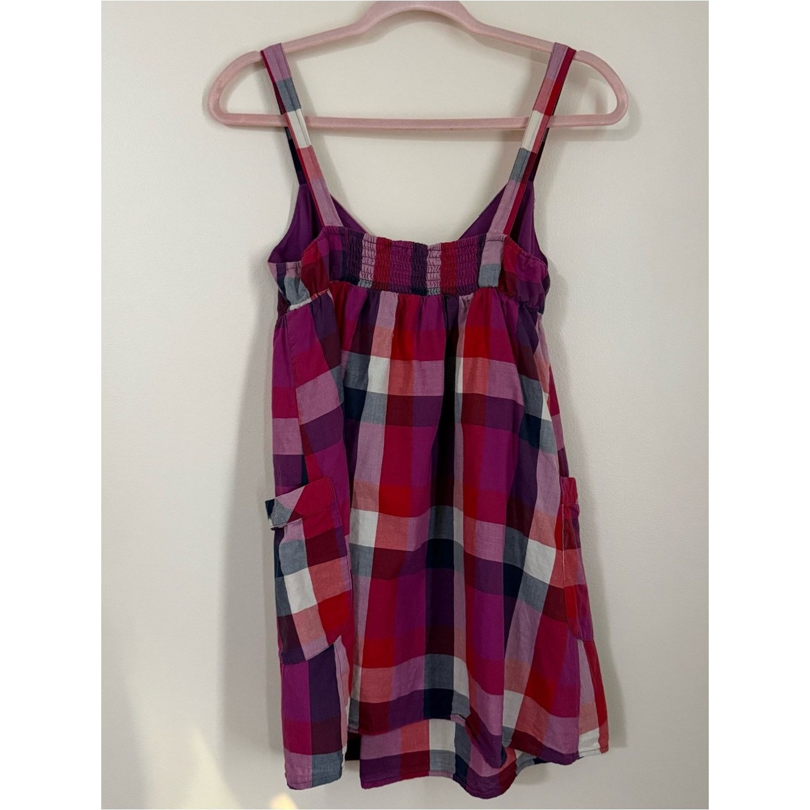 Forever 21 Forever 21 Pink Plaid 100% Cotton Baby Doll Top Sz S Boho Size S / US 4 / IT 40 - 4 Thumbnail