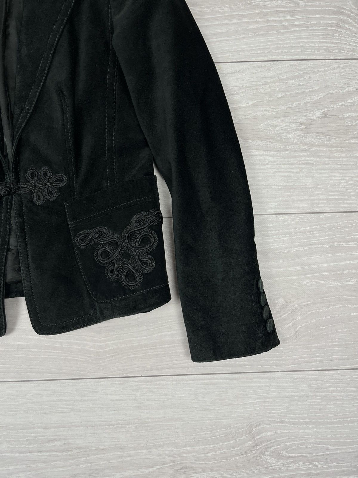Bally Bally Vintage Black Suede Leather Avante Garde Jacket Size M / US 6-8 / IT 42-44 - 6 Thumbnail