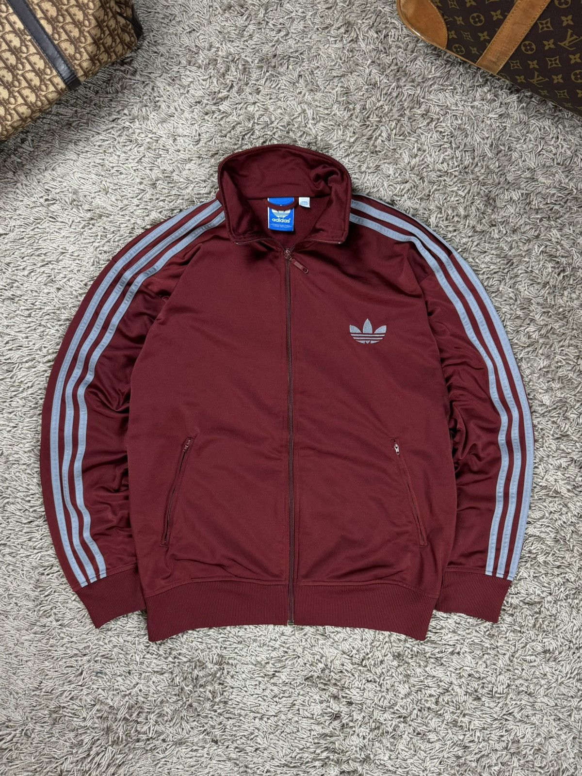 Adidas Vintage zip sweatshirt Adidas 00s original sportswear item Size US L / EU 52-54 / 3 - 1 Thumbnail