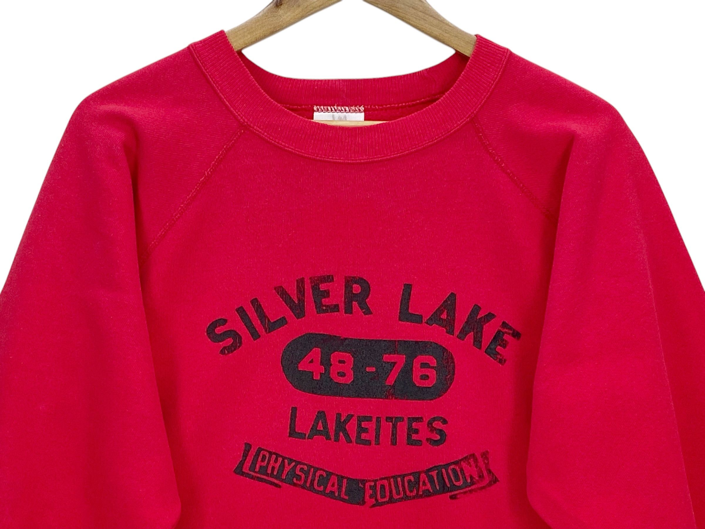 Hanes × Vintage Silver Lake Sweatshirt Vintage Red Lakeites Football Team Size US XL / EU 56 / 4 - 3 Thumbnail