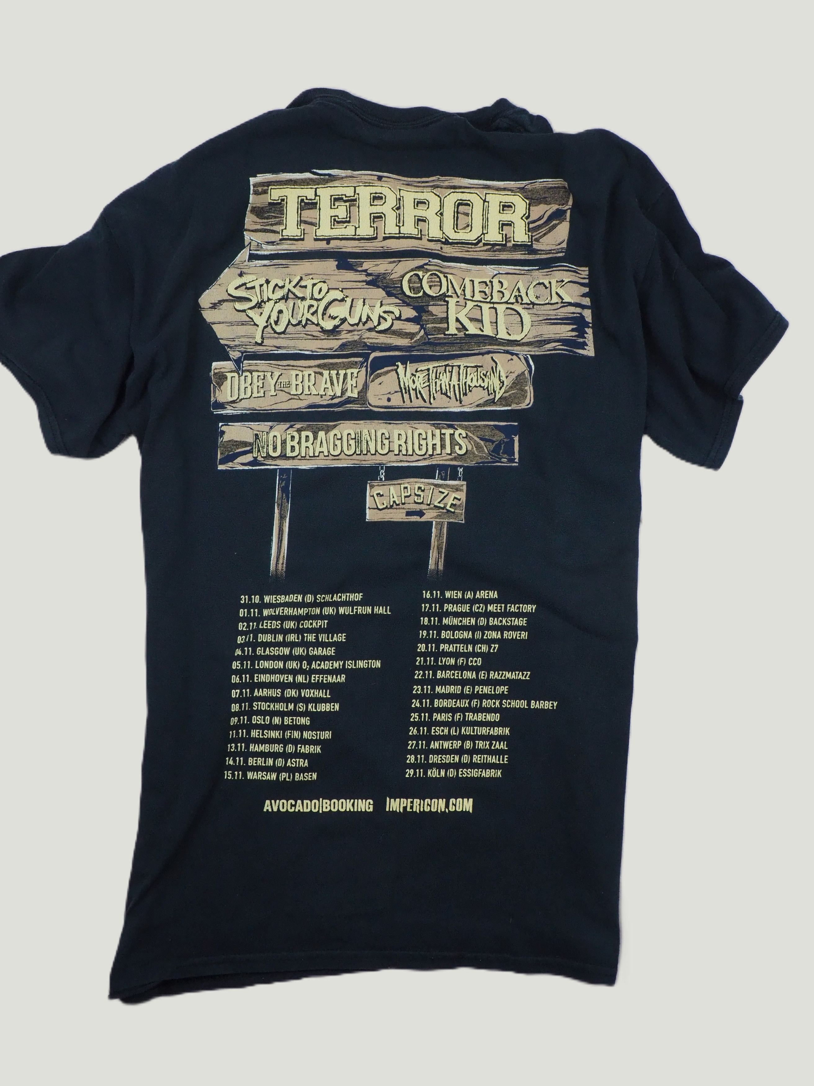 Band Tees Impericon Never Say Die Tour 2014 Tee Size US L / EU 52-54 / 3 - 3 Thumbnail