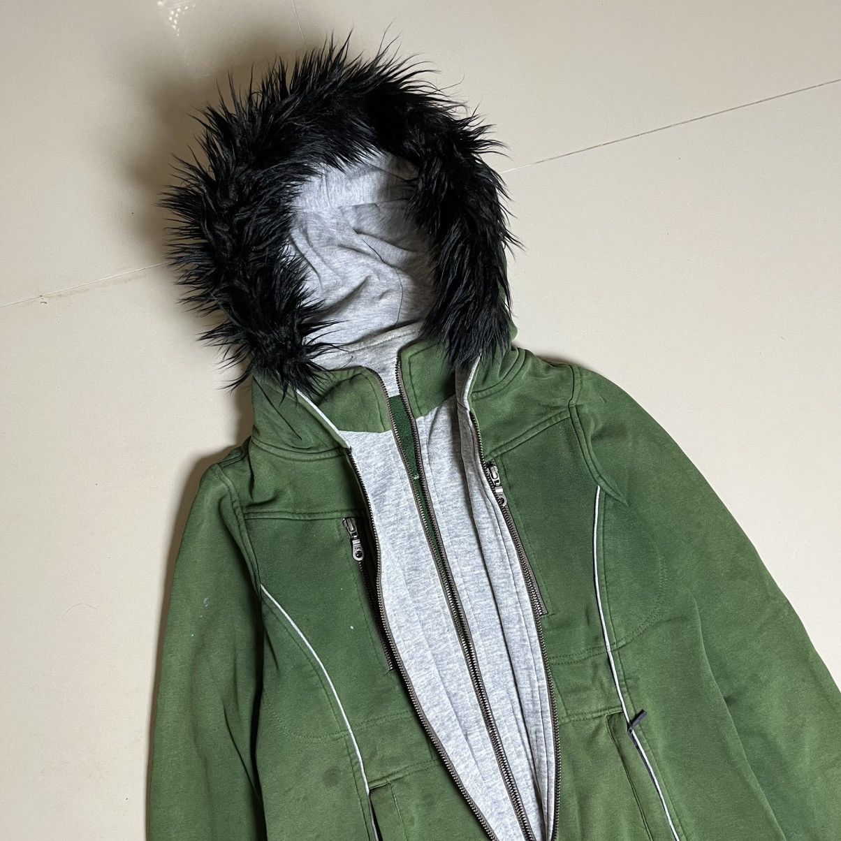 Japanese Brand Double Layer Faux Fur Hoodie Size M / US 6-8 / IT 42-44 - 4 Thumbnail