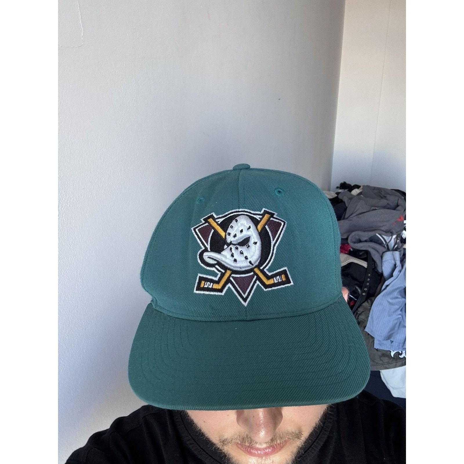 Mitchell & Ness The Mighty Ducks Mitchell and Ness NHL Cap Hat Vintage 90s Size ONE SIZE - 2 Thumbnail