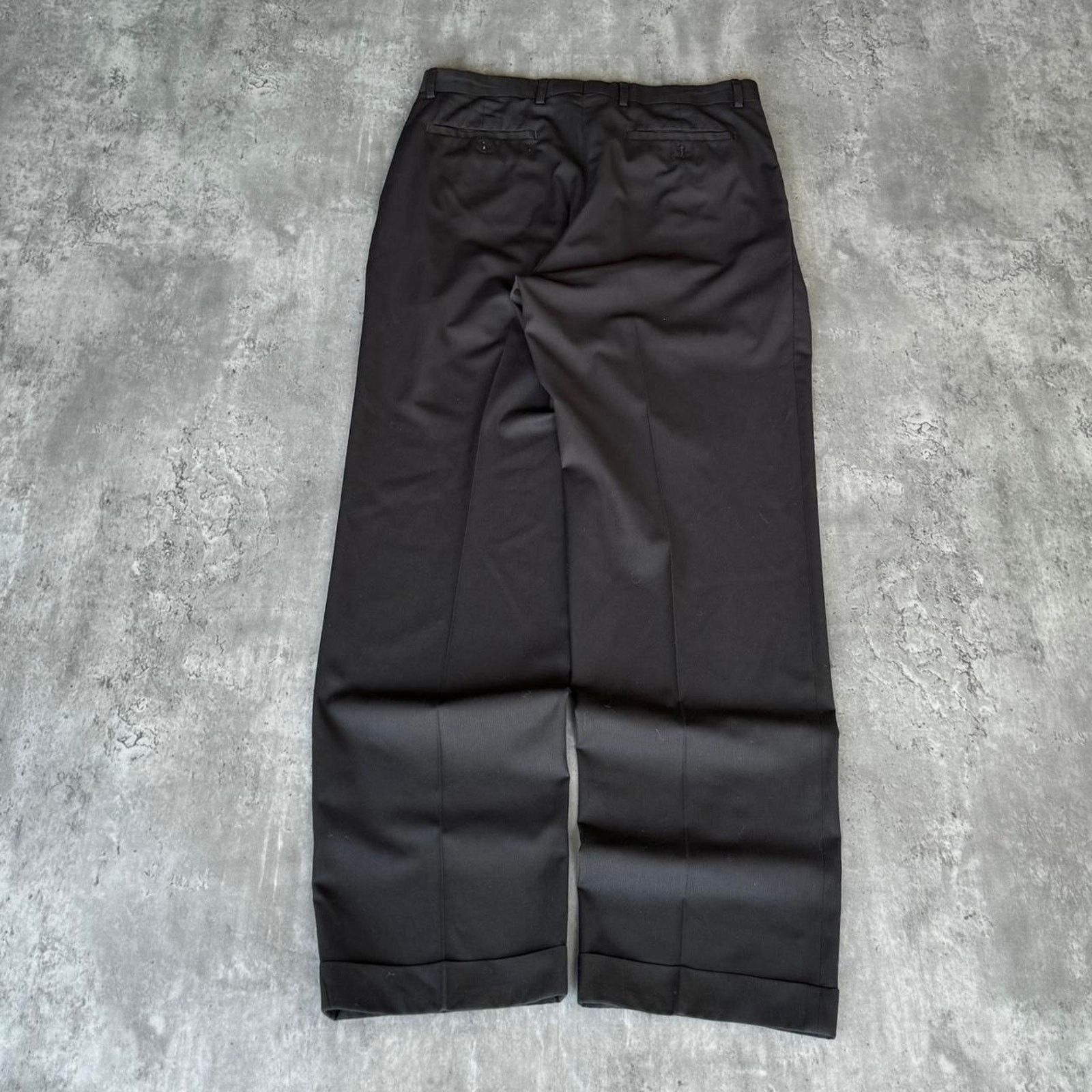 Designer Louis Raphael Designer Black Opium Essential Dress Pants Size US 33 - 2 Thumbnail