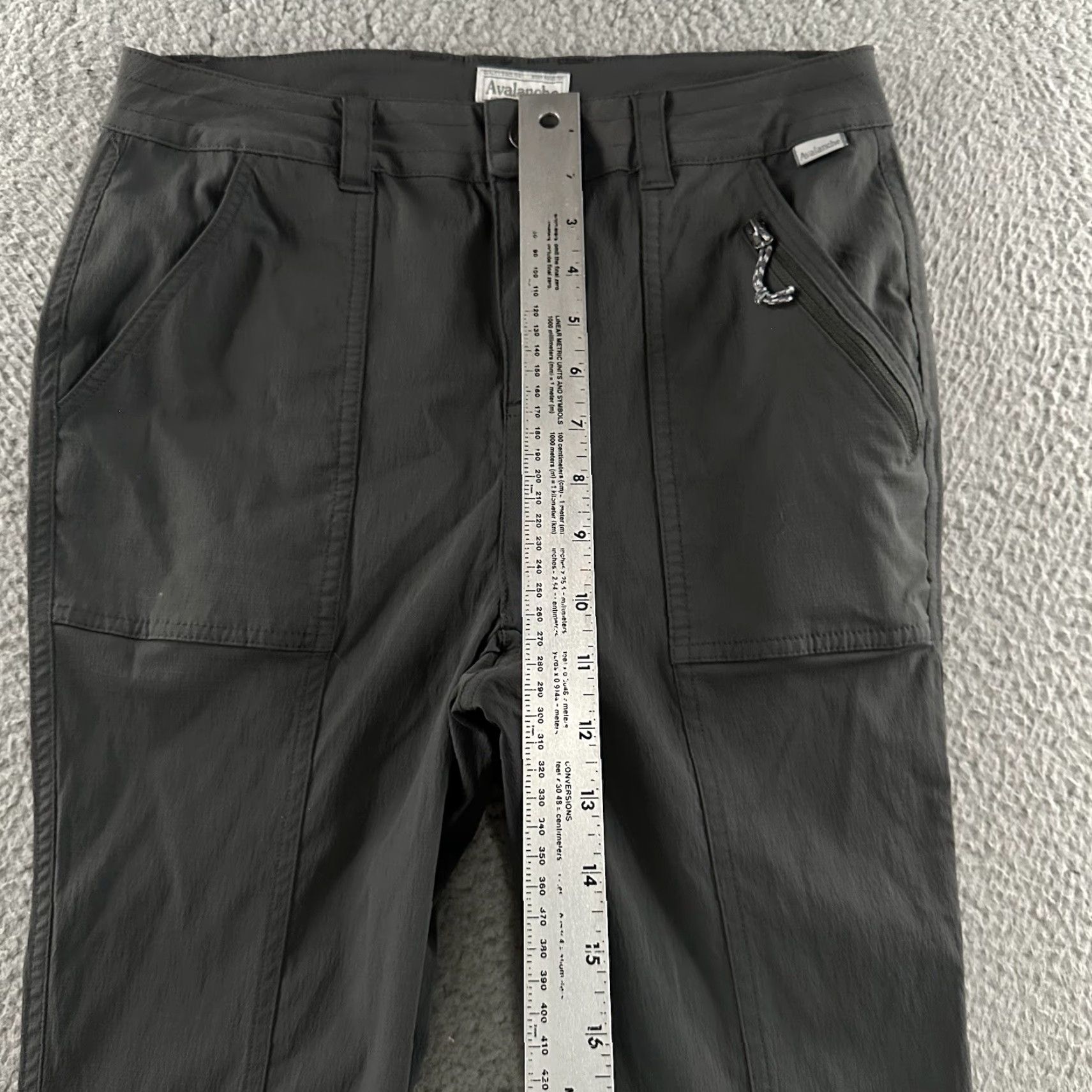 Avalanche Avalanche Womens Pants Gray Size Small Utility Zip Pocket Stretch Nylon Blend Size 28" / US 6 / IT 42 - 6 Thumbnail