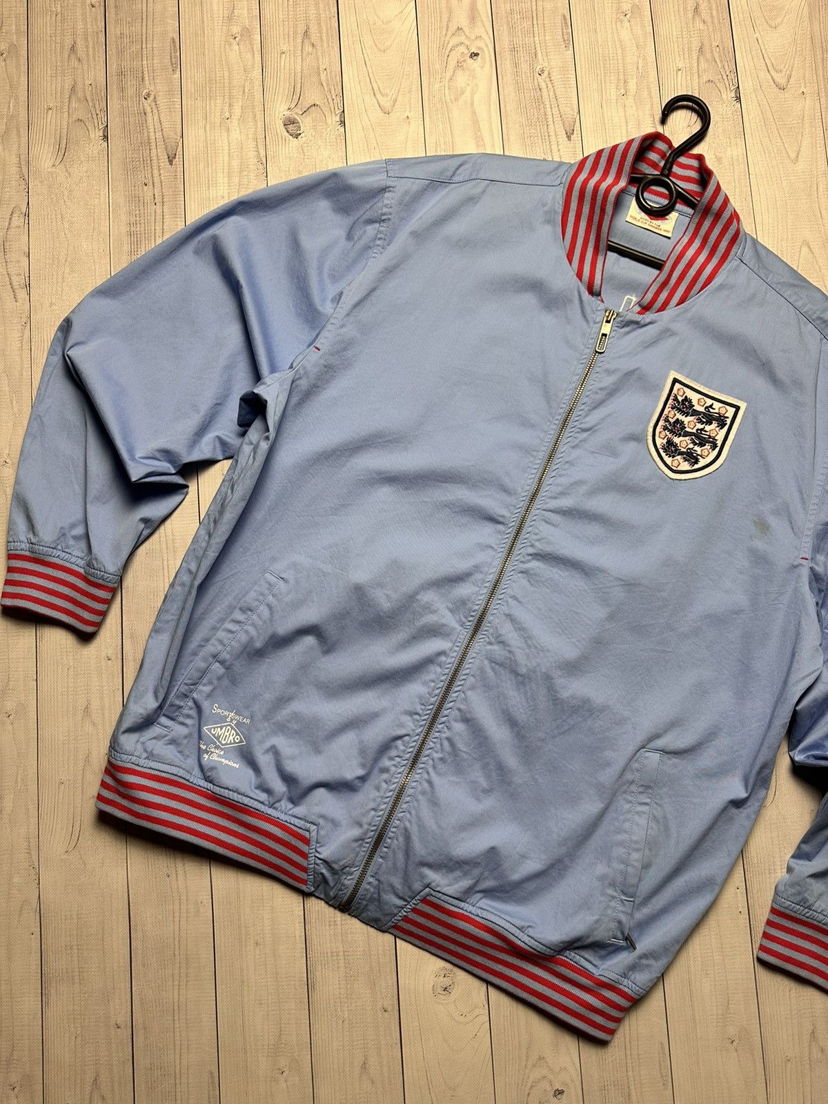 Umbro × Vintage Vintage Umbro England soccer jacket bomber size XXL blue Size US XXL / EU 58 / 5 - 3 Thumbnail
