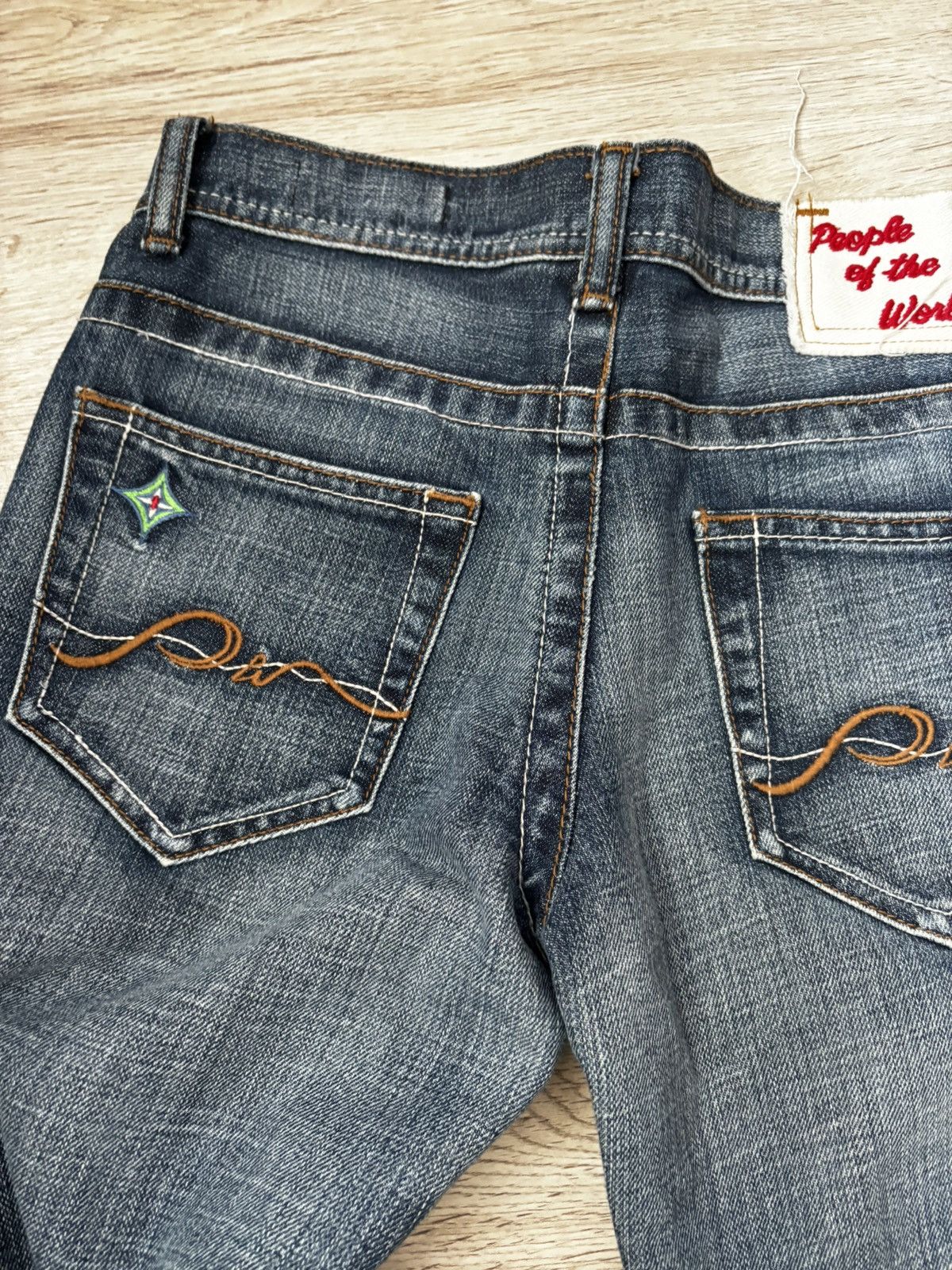 Other People of the World Vintage Y2K Flare Jeans Made in USA Size 25" / US 0 / IT 36 - 5 Thumbnail
